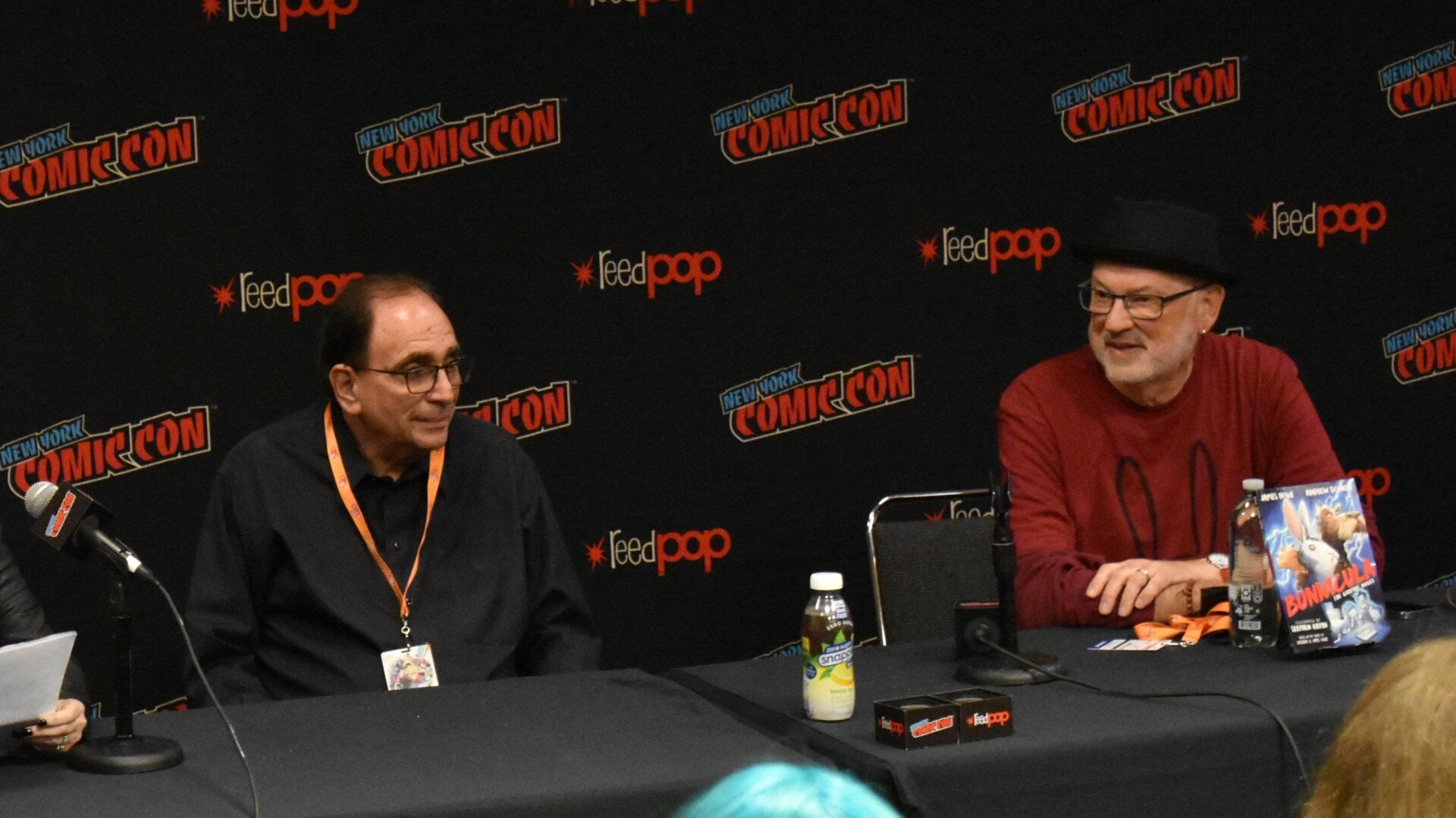 Goosebumps author R.L. Stine (left) and Bunnicula author James Howe (right).