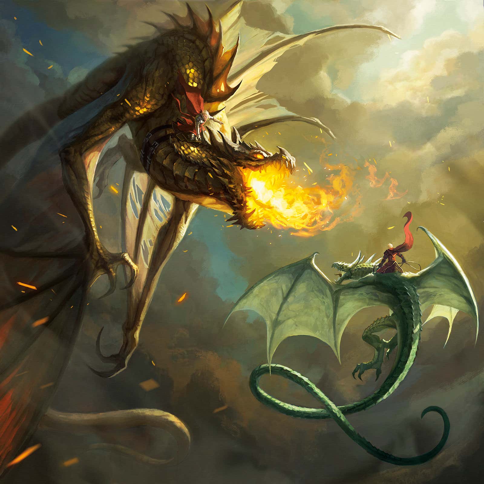 Magali Villeneuve’s art from Rise of the Dragons: An Illustrated History of the Targaryen Dynasty, Vol. 1.