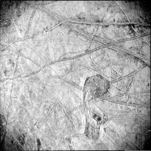 The surface of Europa, as seen by Juno.