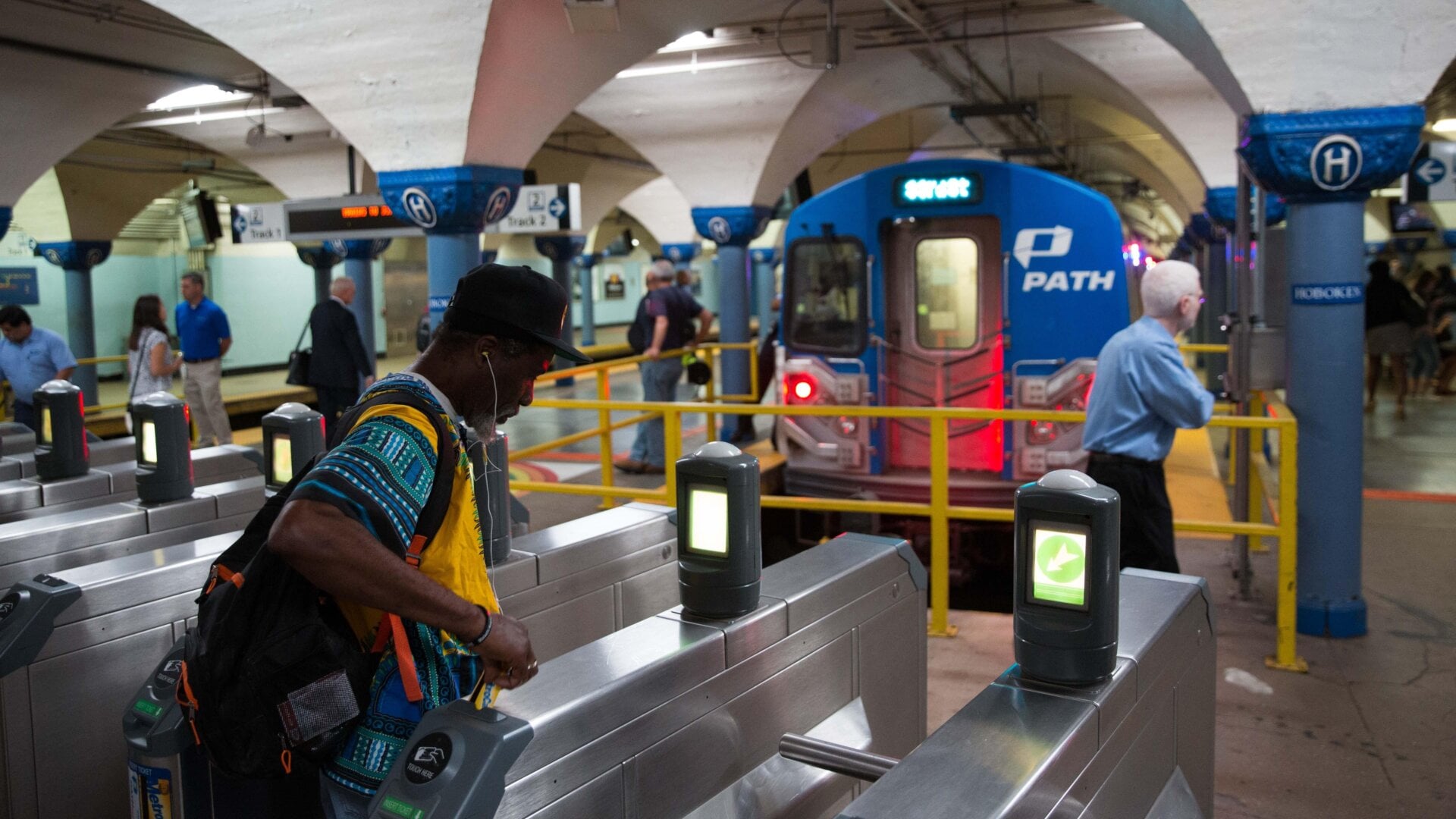 Posters displaying radiation emergency information began appearing in PATH trains and stations this September amidst ongoing talk of an impending nuclear attack.