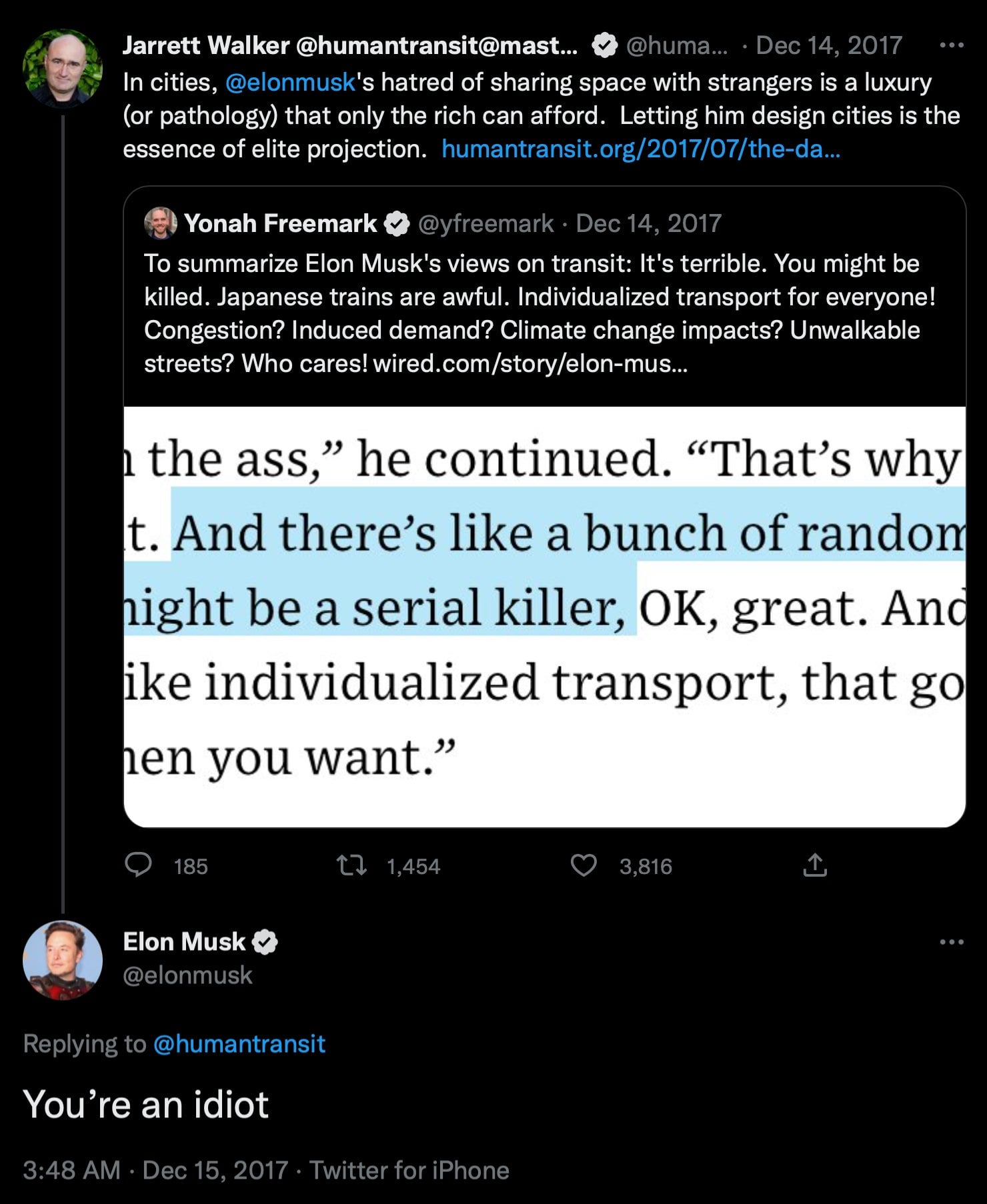 Screenshot: Jody Serrano / Gizmodo / @elonmusk