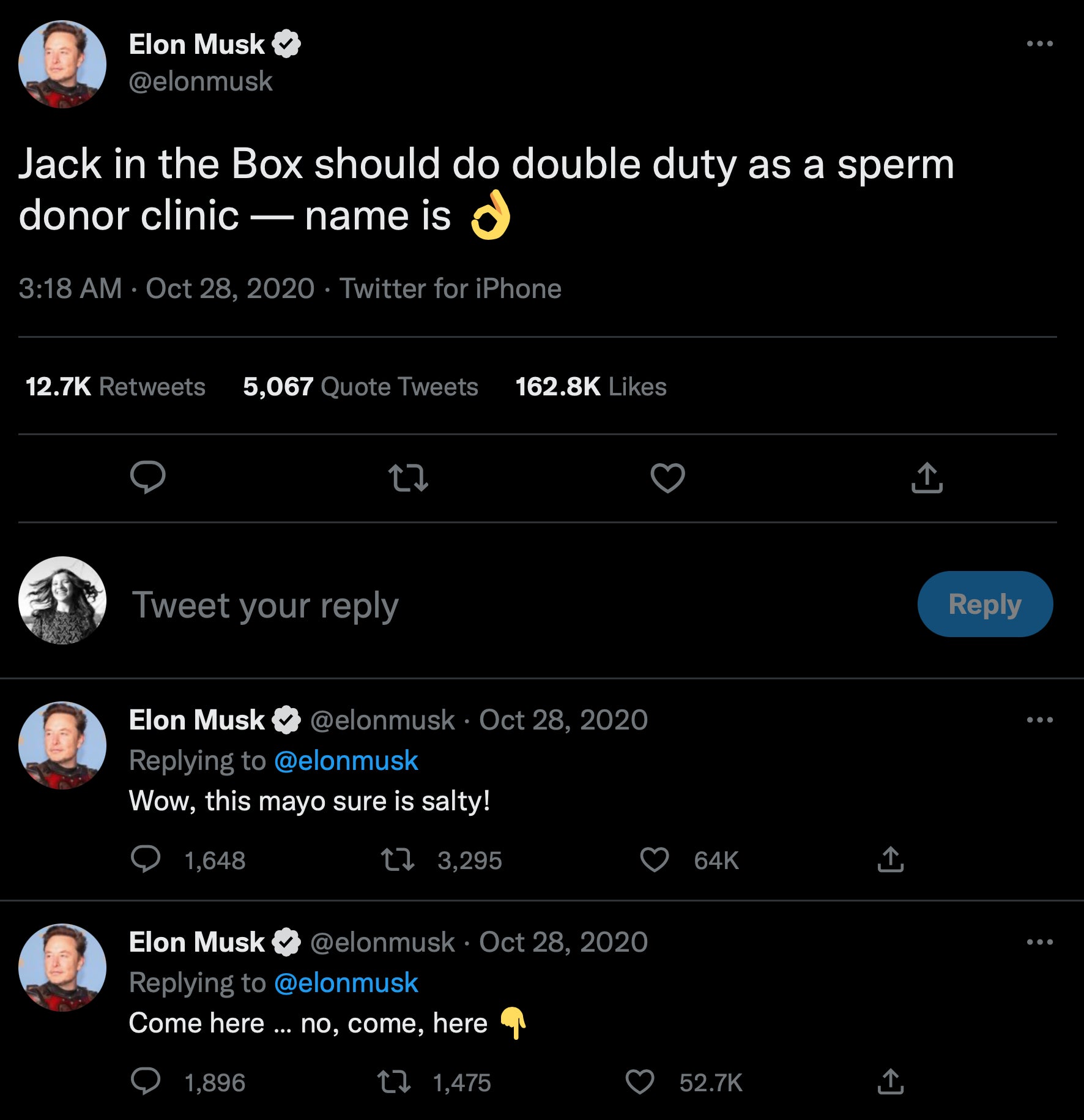 Screenshot: Jody Serrano / Gizmodo / @elonmusk