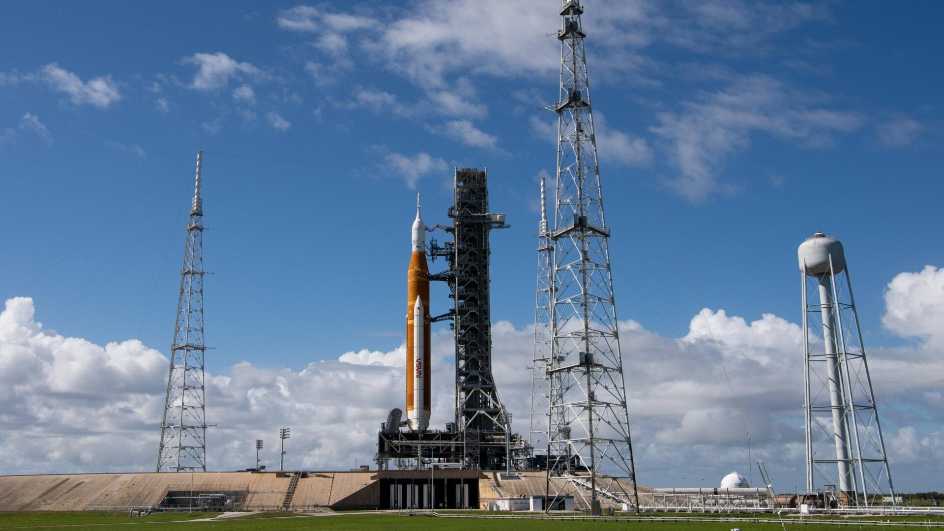 SLS at the Kennedy launch pad on November 4.