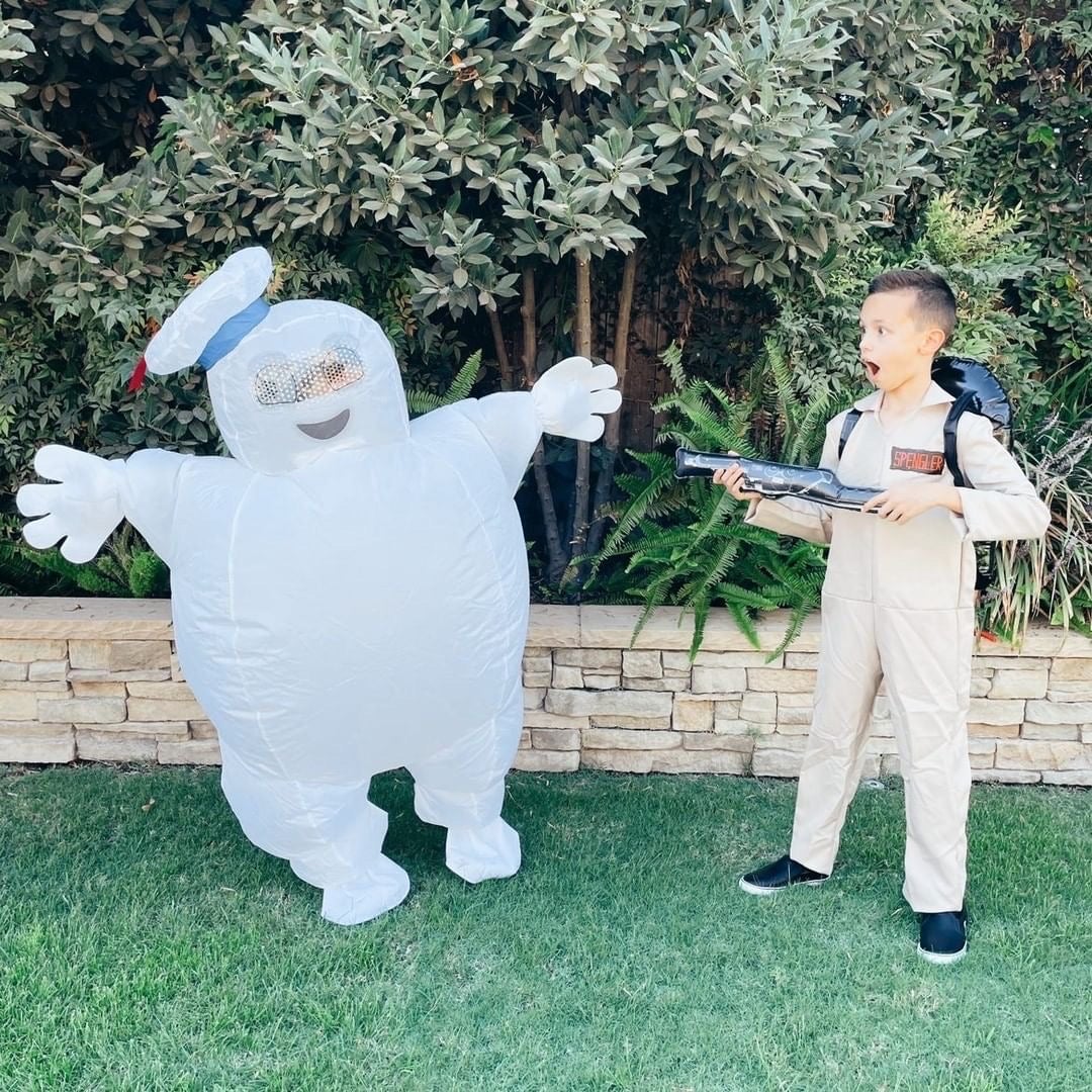 Kids’ Ghostbusters costumes. 