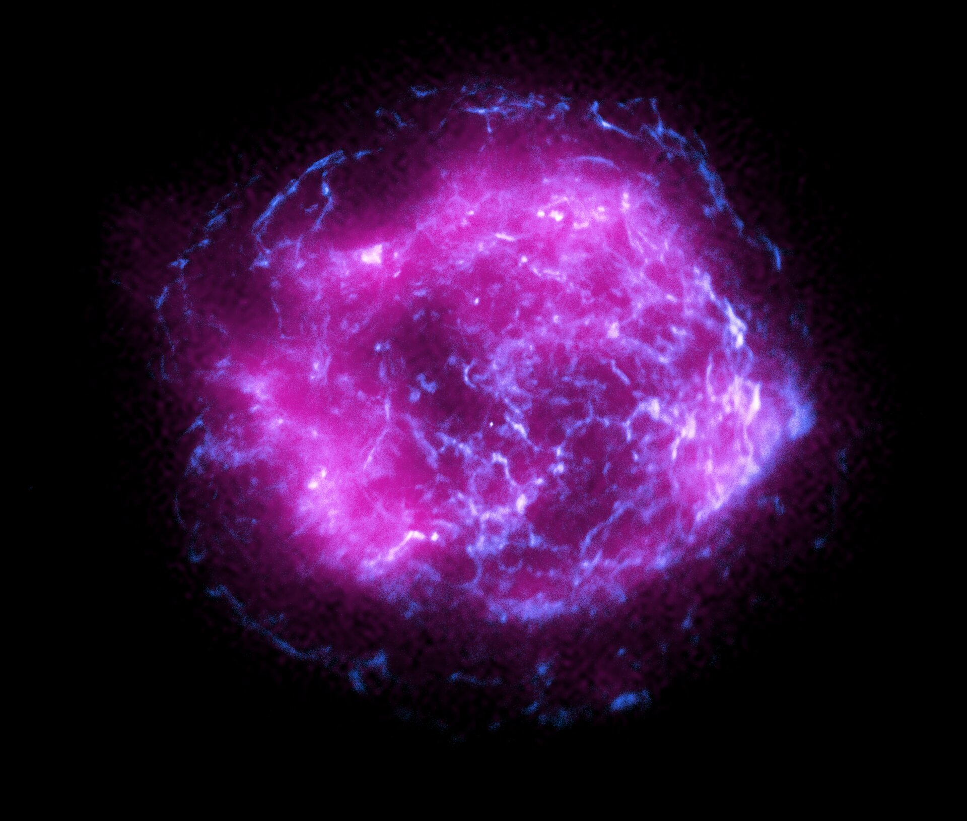Some of IXPE’s first science data is featured in this image of supernova remnant Cassiopeia A.