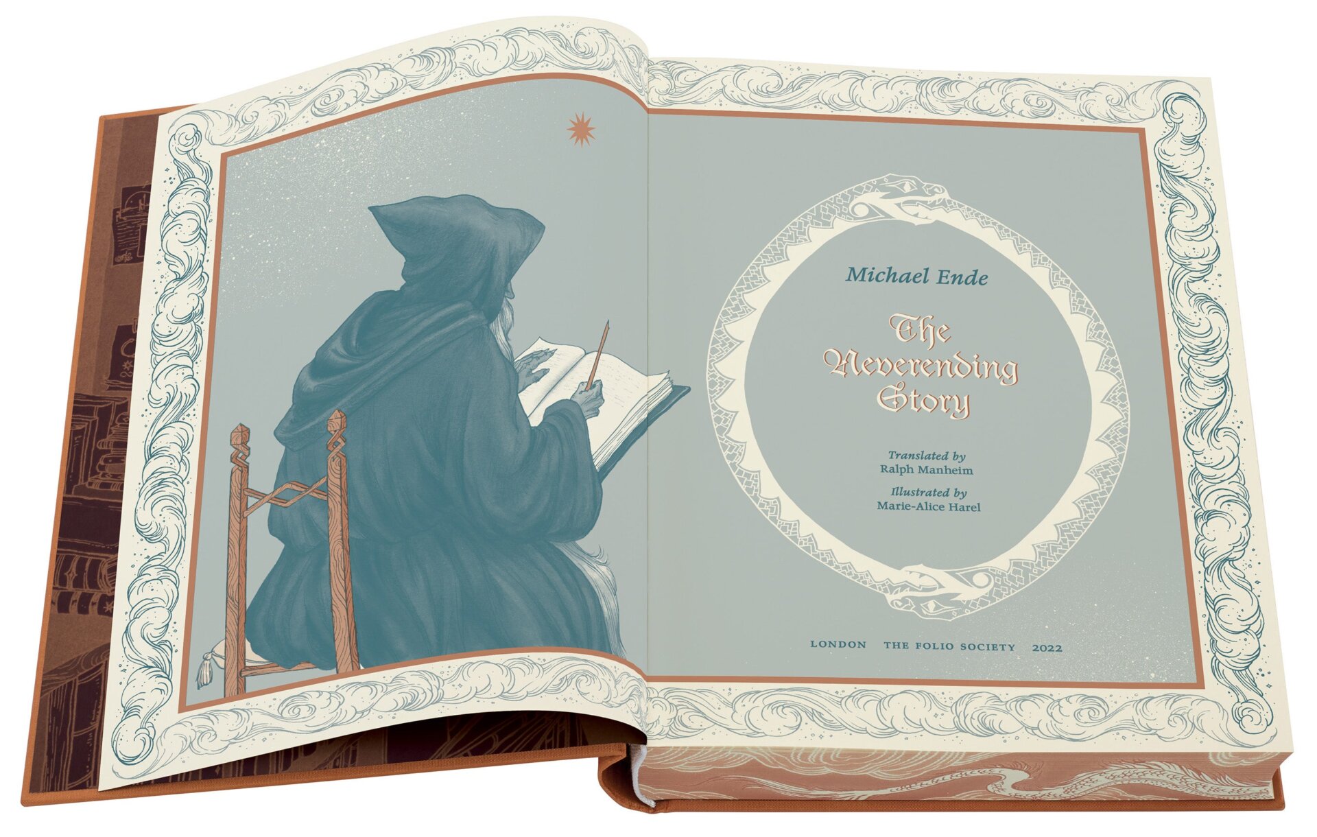 Image: Illustrations and cover design ©Marie-Alice Harel for The Folio Society’s edition of Michael Ende’s The Neverending Story.