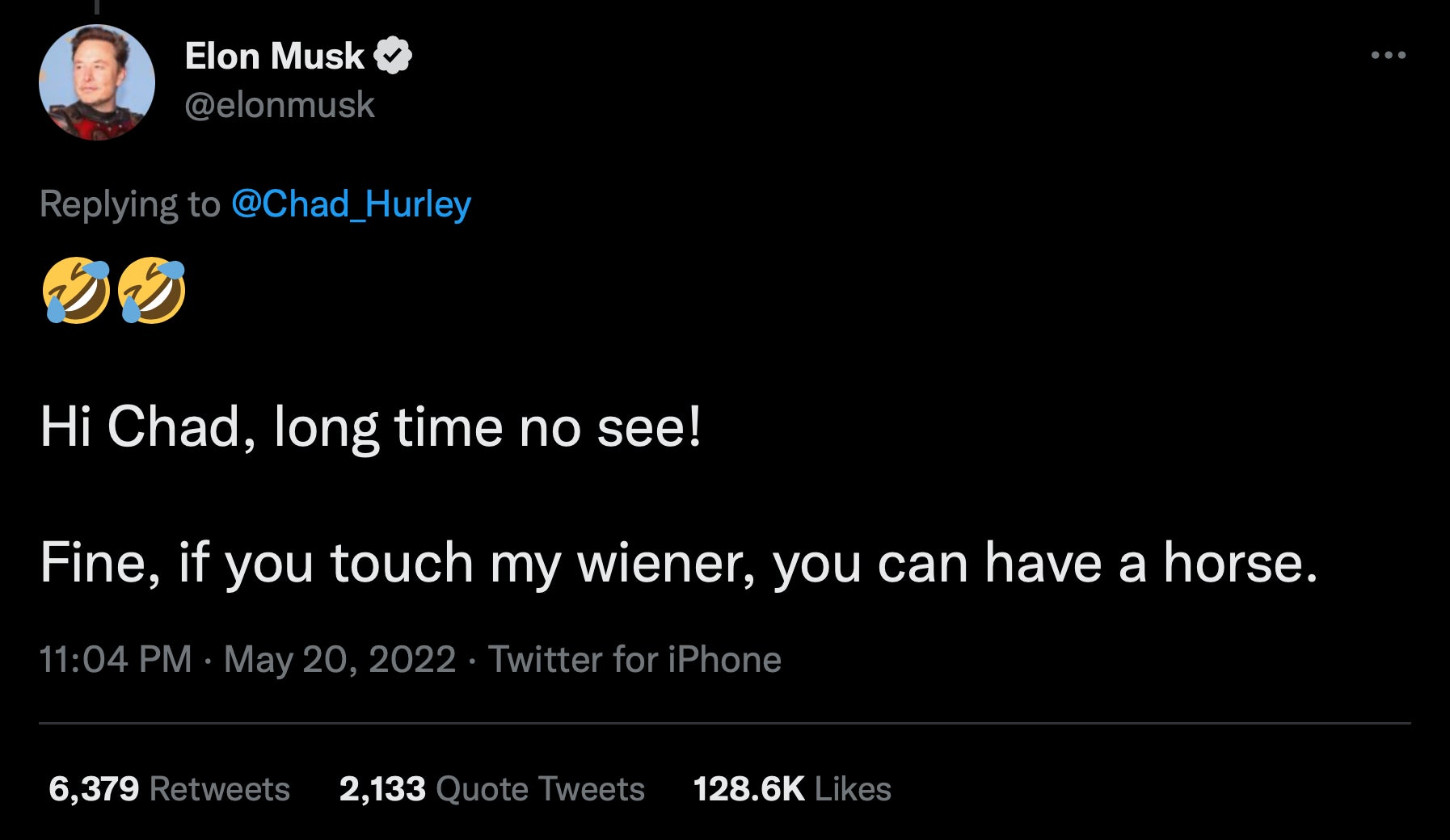 Screenshot: Jody Serrano / Gizmodo / @elonmusk