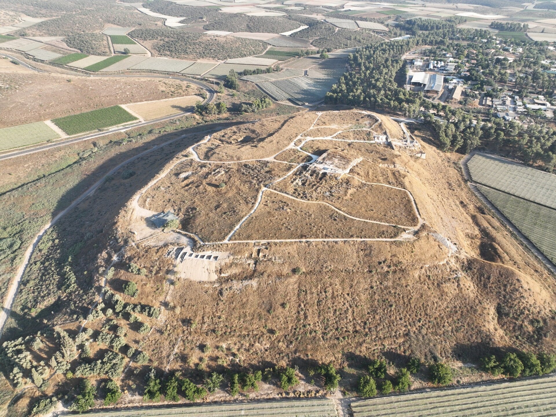 The site of Tel Lachish, where the comb was found.