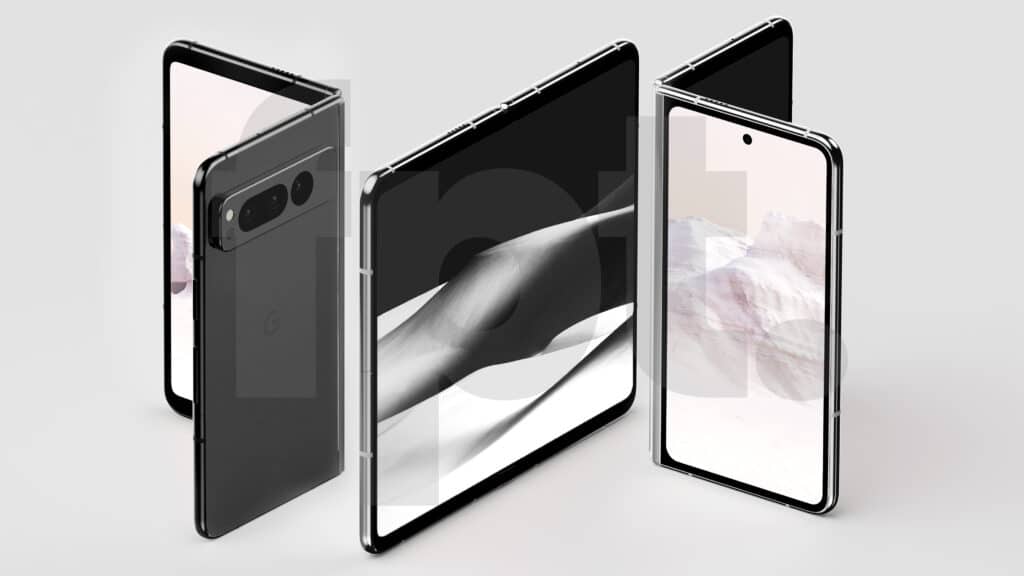 This is what Front Page Tech’s renders indicate the Pixel Fold will look like. 
