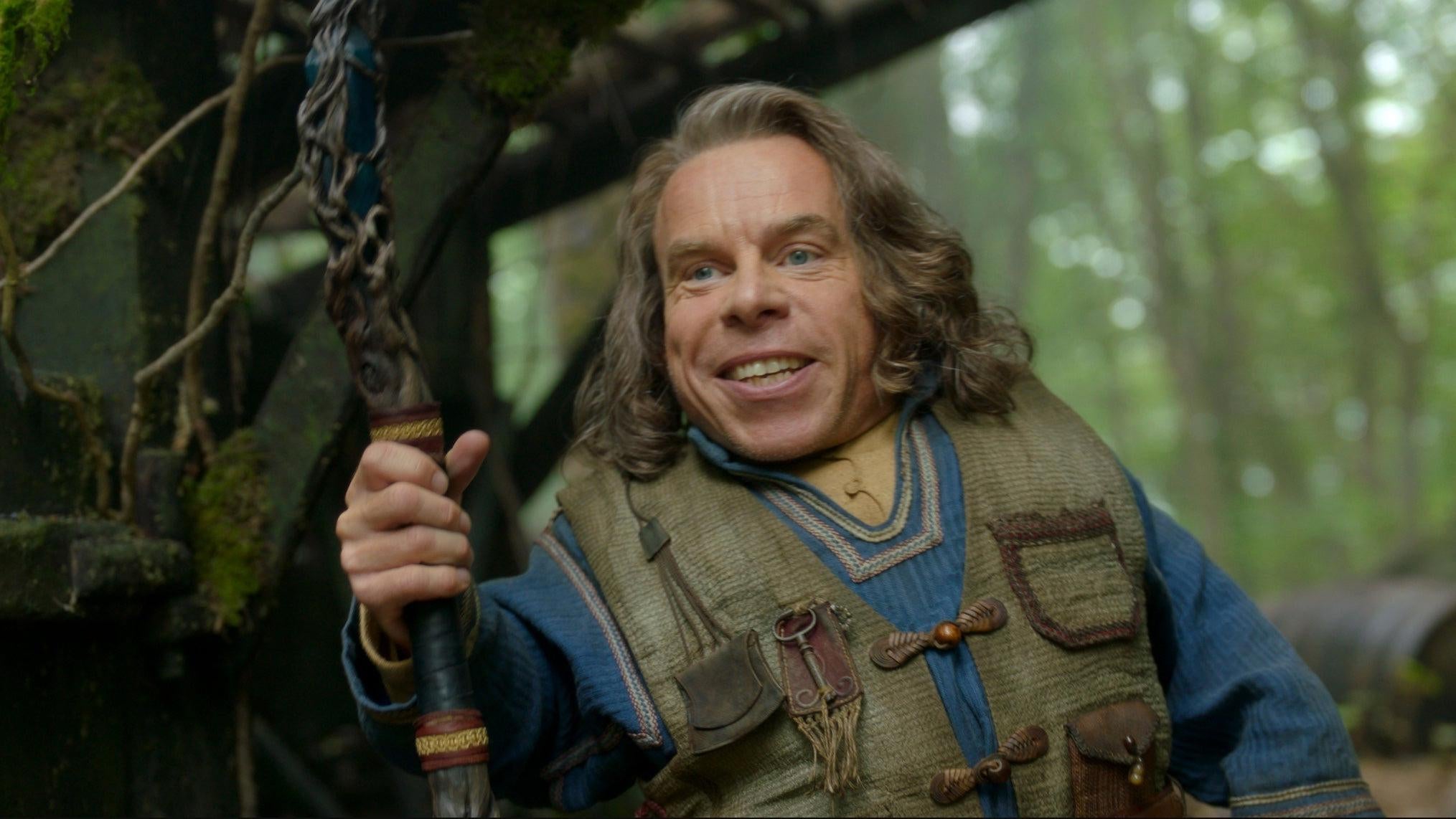 Warwick Davis returns as Willow.