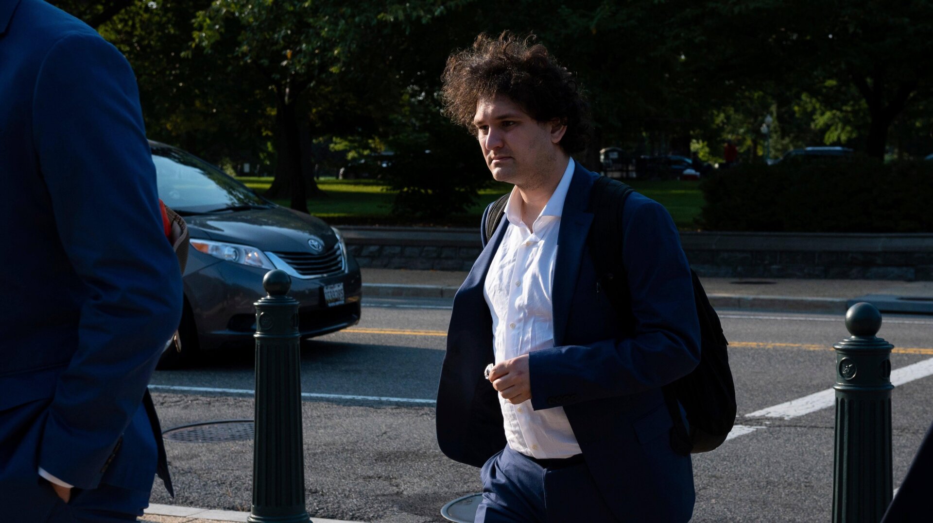 Sam Bankman-Fried, CEO and Founder of FTX, walks near the U.S. Capitol, in Washington, D.C., on September 15, 2022.
