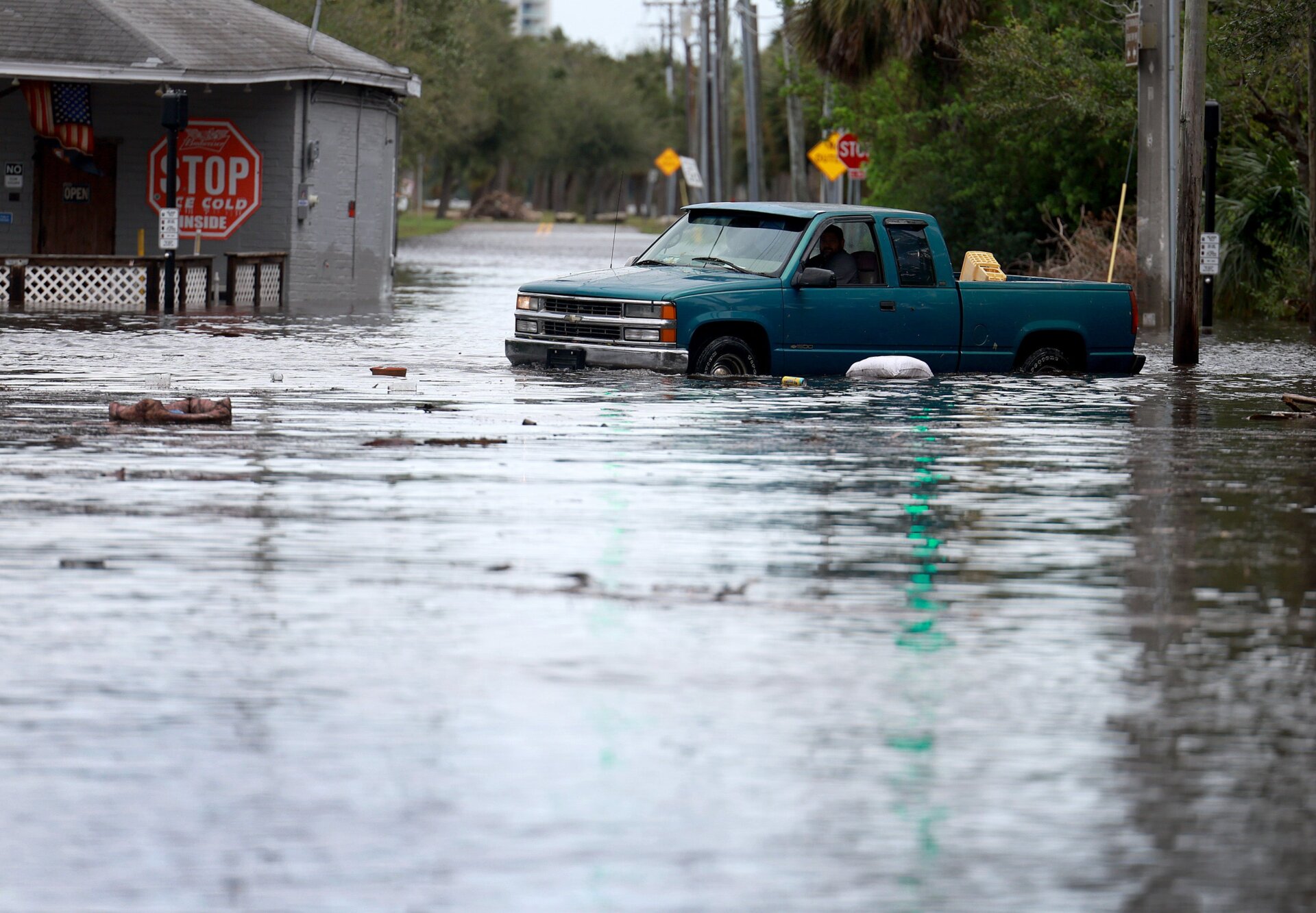 Some attempted to drive through very high flood waters.
