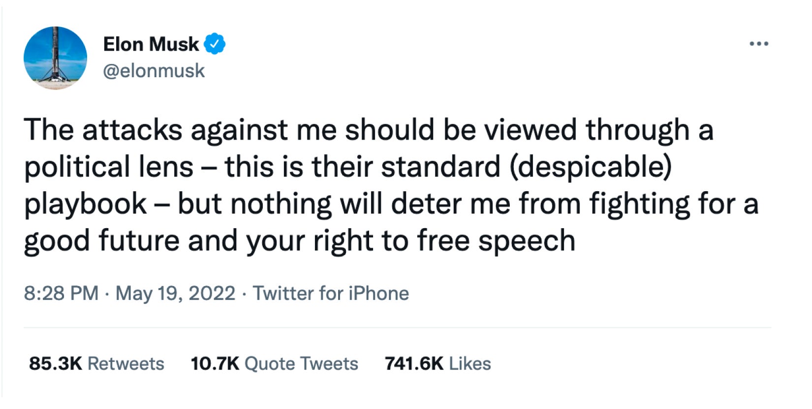 The above tweet has since been deleted by Musk. Gizmodo obtained a screenshot from Holland-Thieland’s NLRB charge against SpaceX.