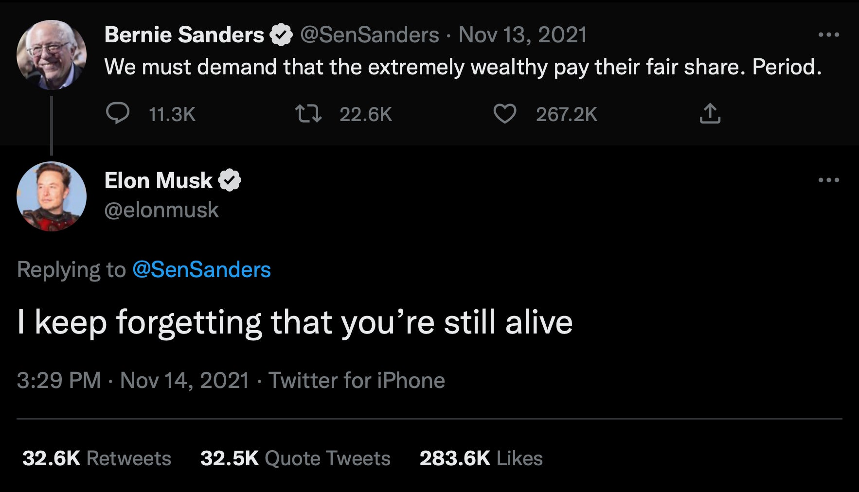 Screenshot: Jody Serrano / Gizmodo / @elonmusk