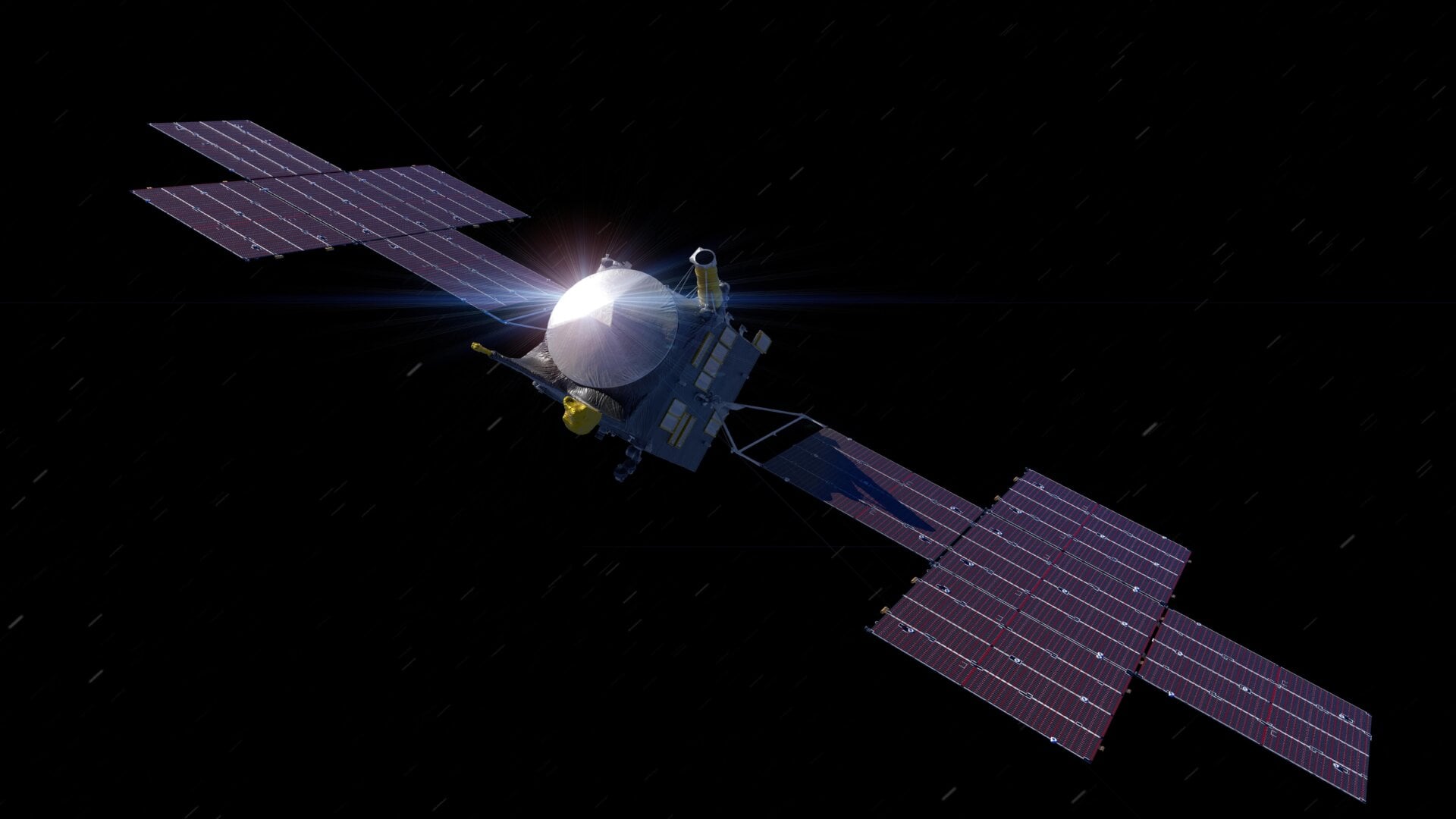 An illustration of the Psyche mission, which is set to launch in 2023. 