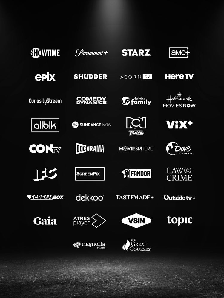The complete list of streaming service partners being added to YouTube’s new Primetime Channels feature.