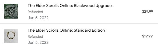 A screenshot of the refund when it hits your Play Store account. 