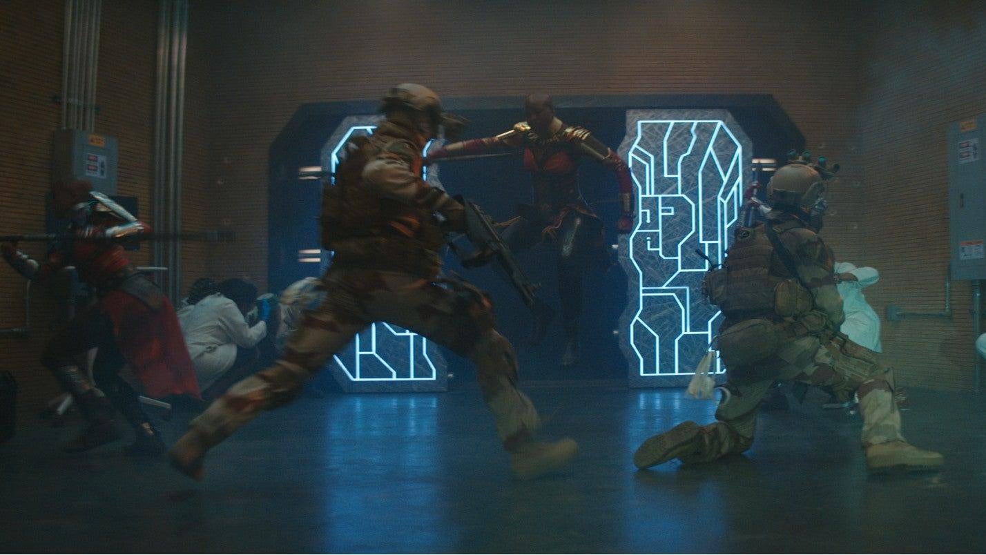 The Dora Milaje kicking assk.
