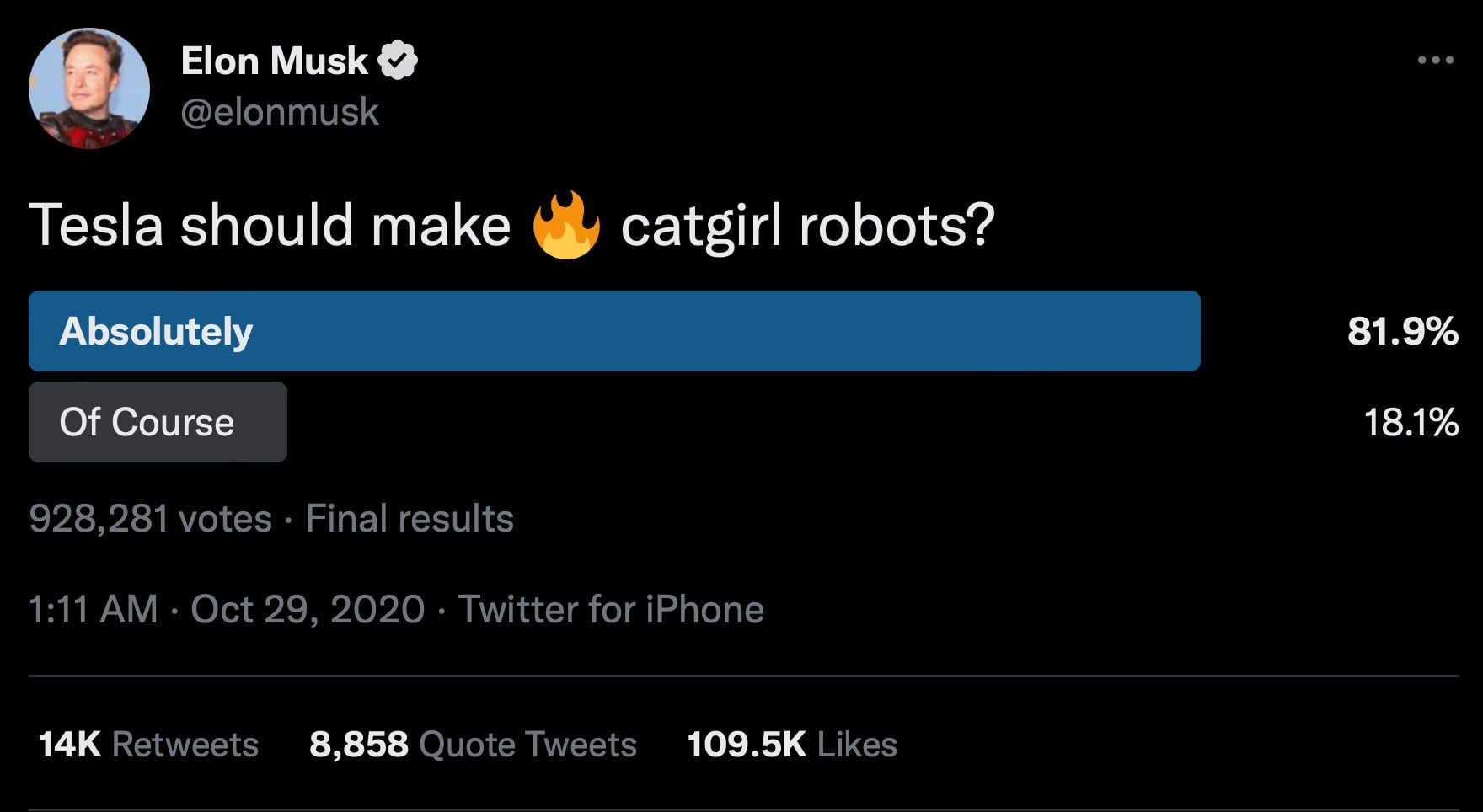 Screenshot: Jody Serrano / Gizmodo / @elonmusk