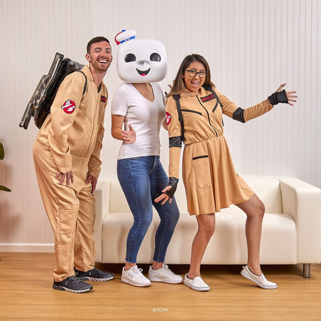 Examples of some Ghostbusters costumes. 