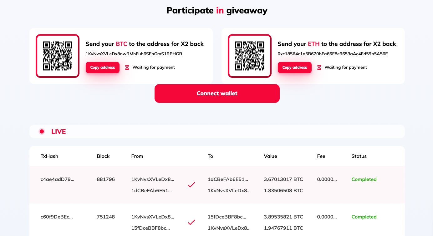 Send your untraceable “money” to a random address. What could go wrong?