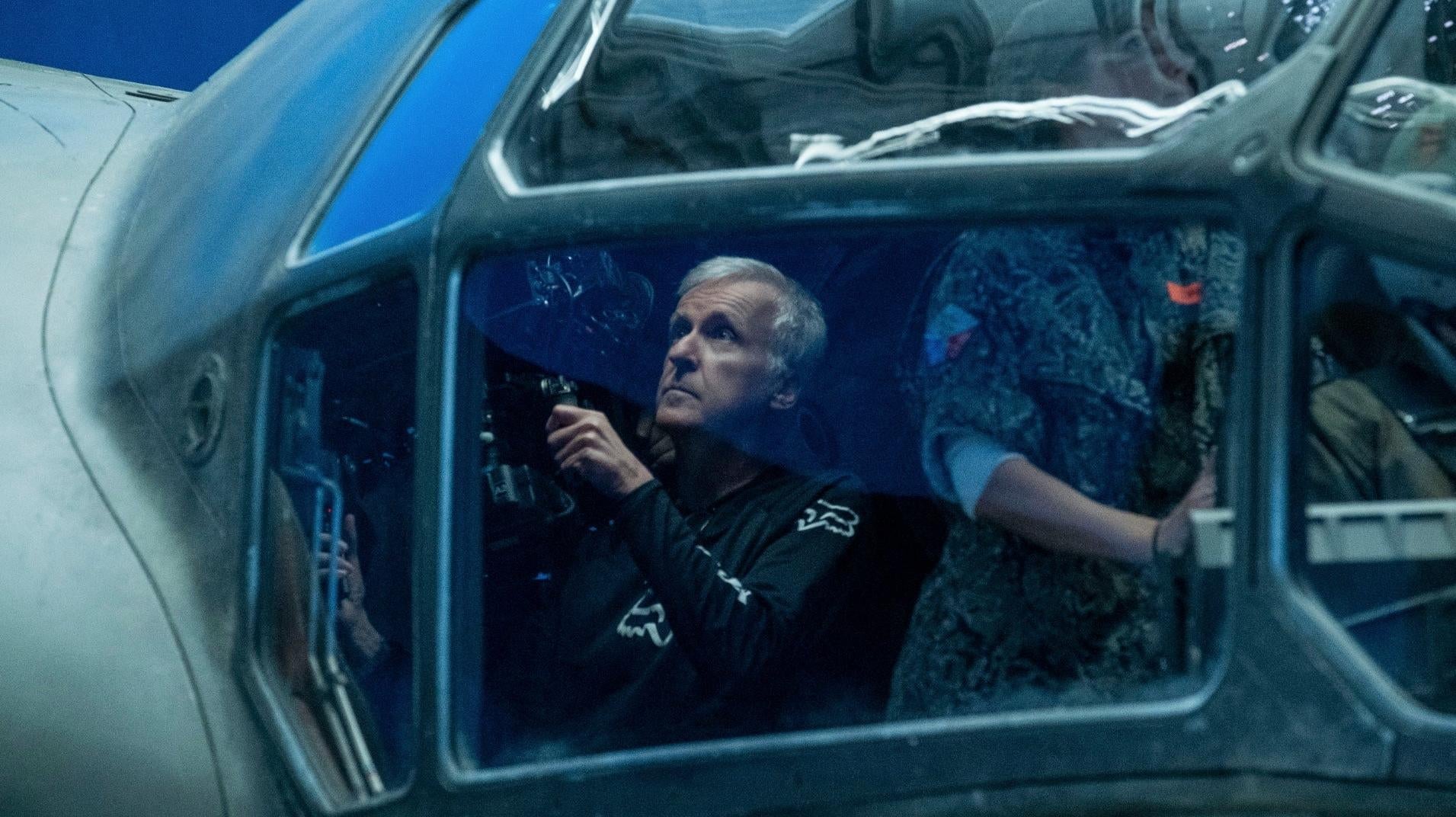 James Cameron filming Avatar: The Way of Water.