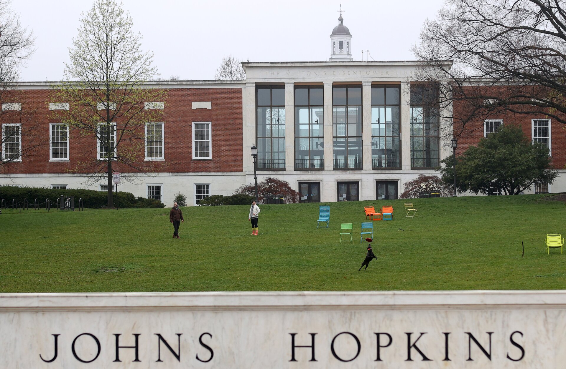 Johns Hopkins campus in 2020.