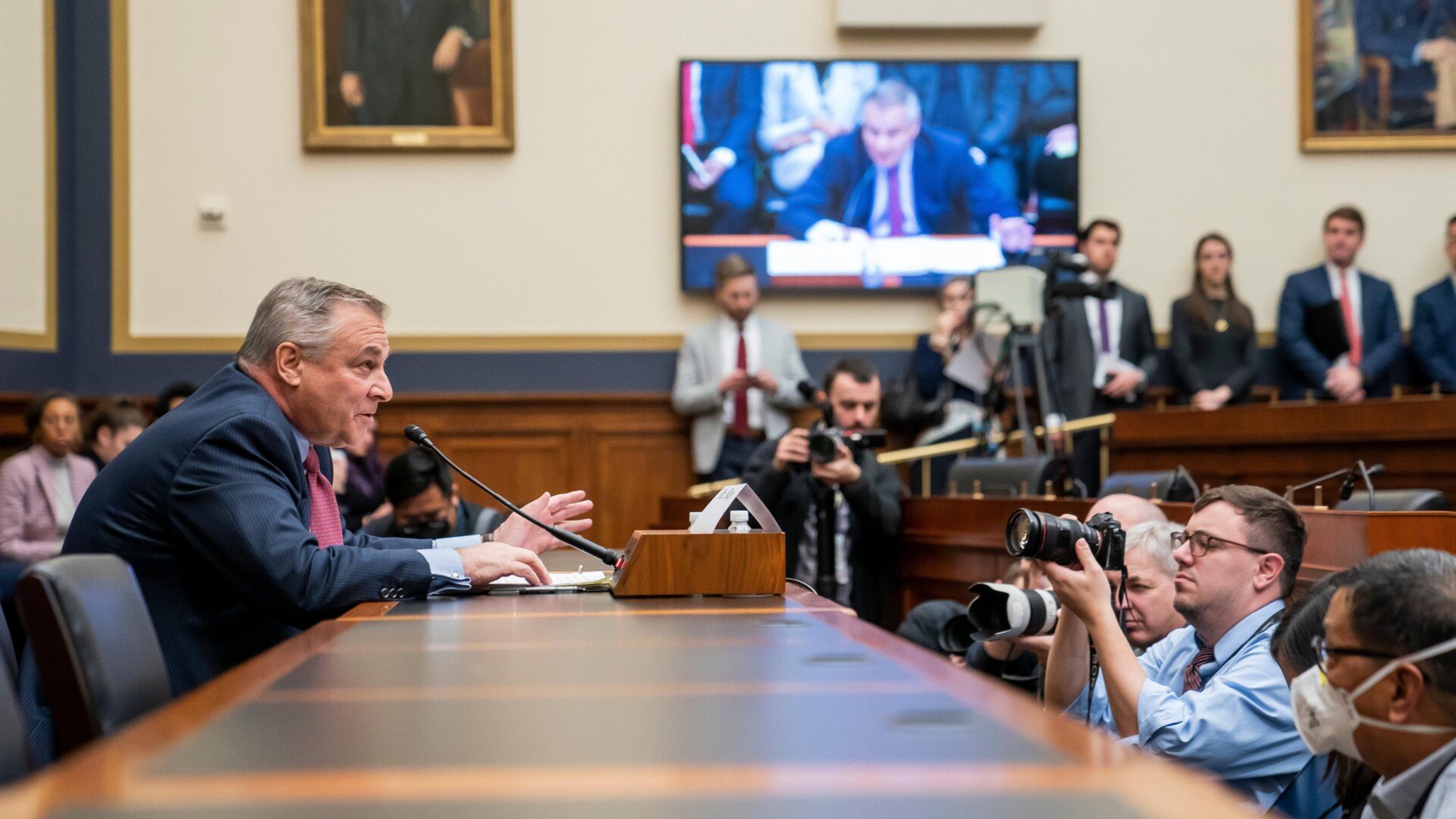 John J. Ray III, CEO of FTX Group, testifies during the House Financial Services Committee hearing titled Investigating the Collapse of FTX Part I, on December 13, 2022