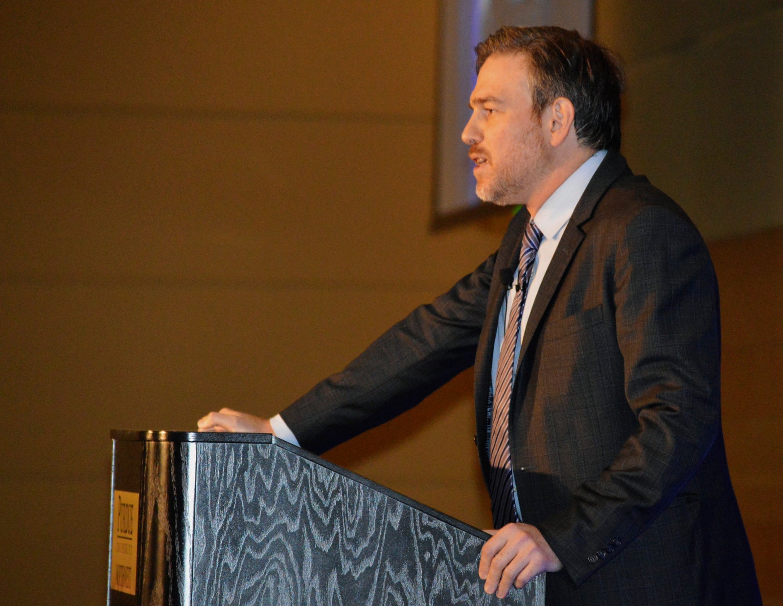 Stephens at an event at Purdue University in 2016. 