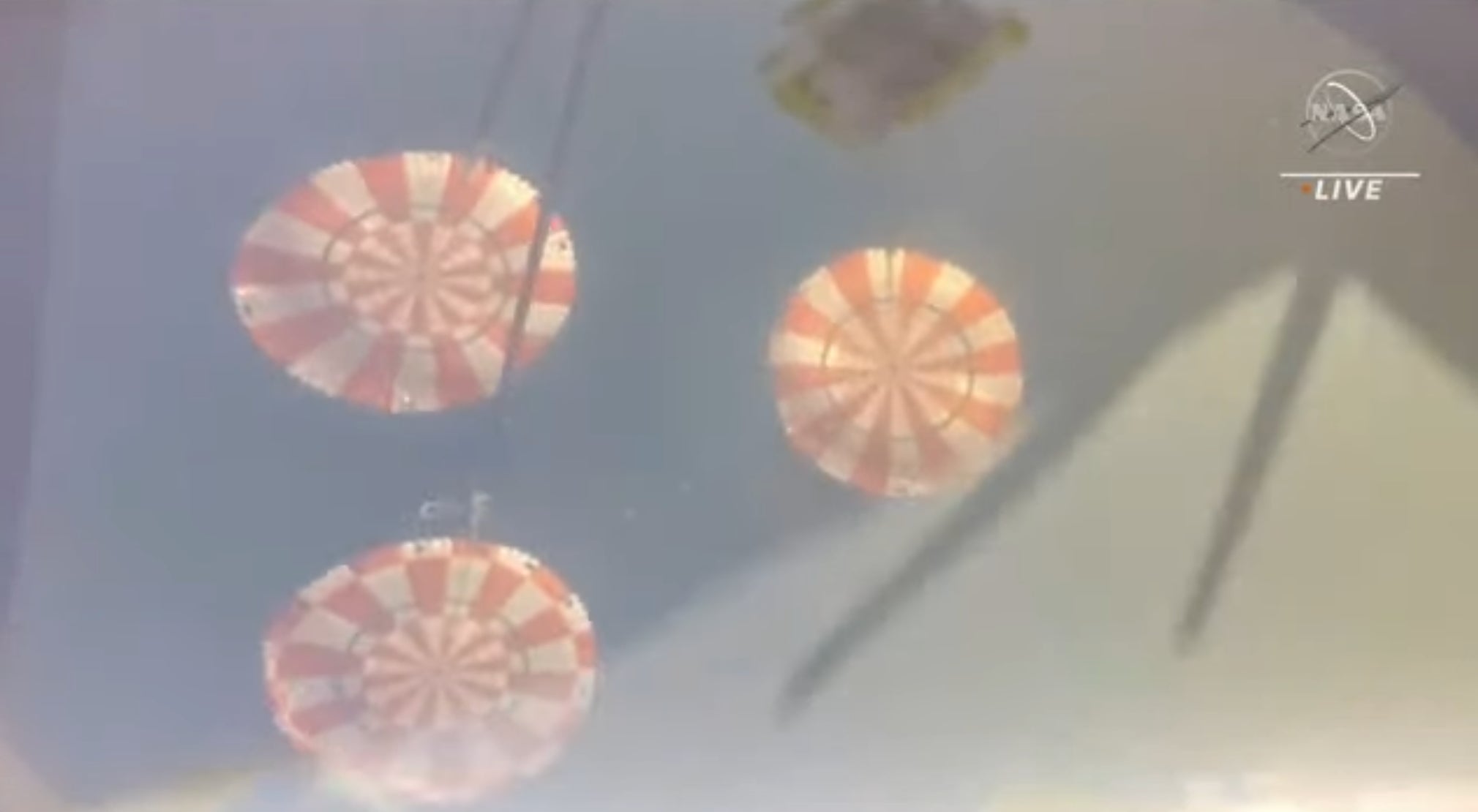 Screenshot: NASA TV