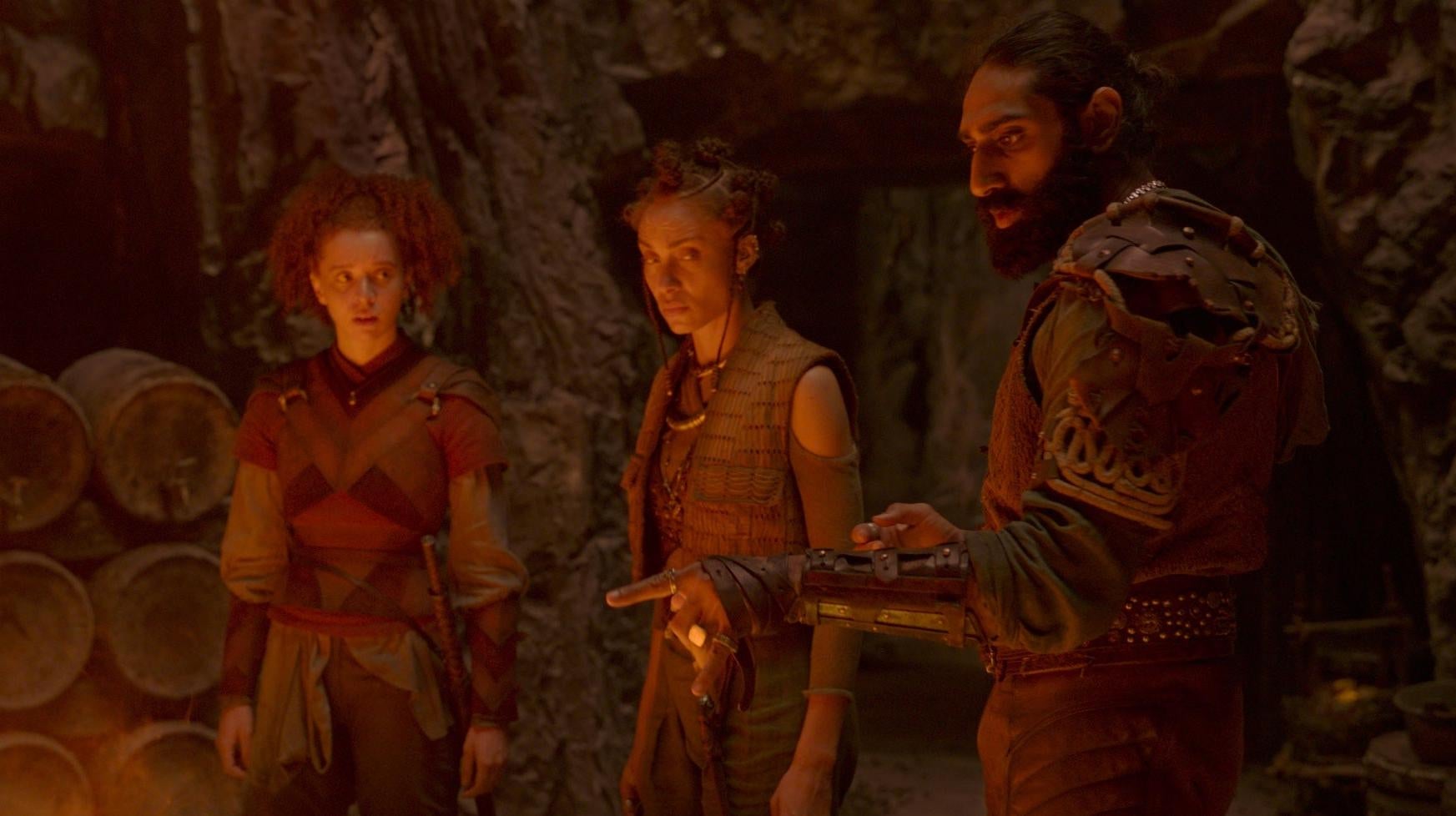 Cheeky Boorman with the Reaver sisters.