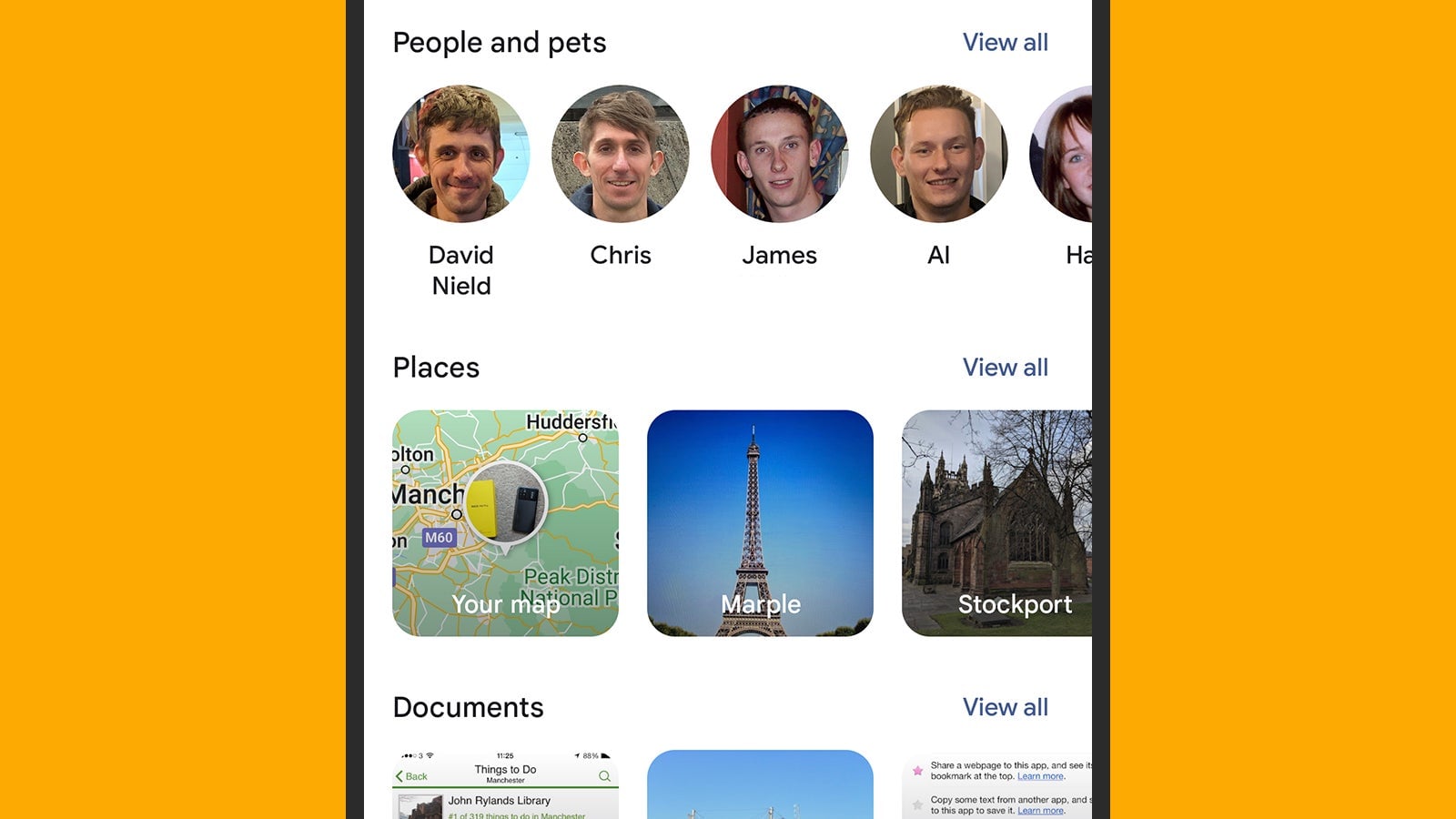 Google Photos presents you with a whole host of options for digging into the past.