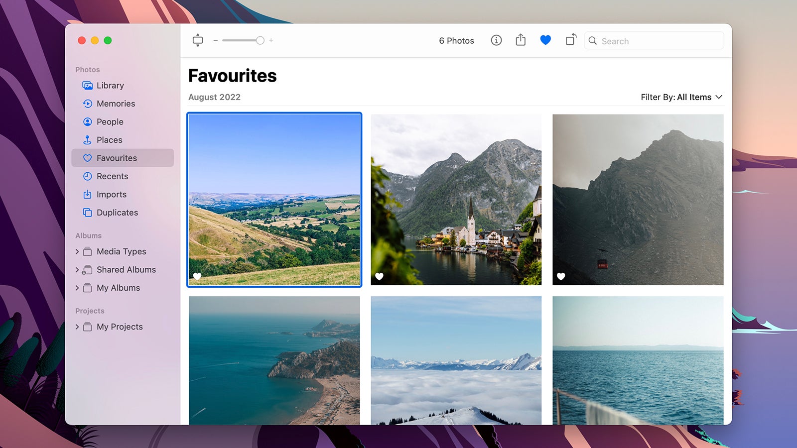 Favoriting images is one way of keeping on top of your library.