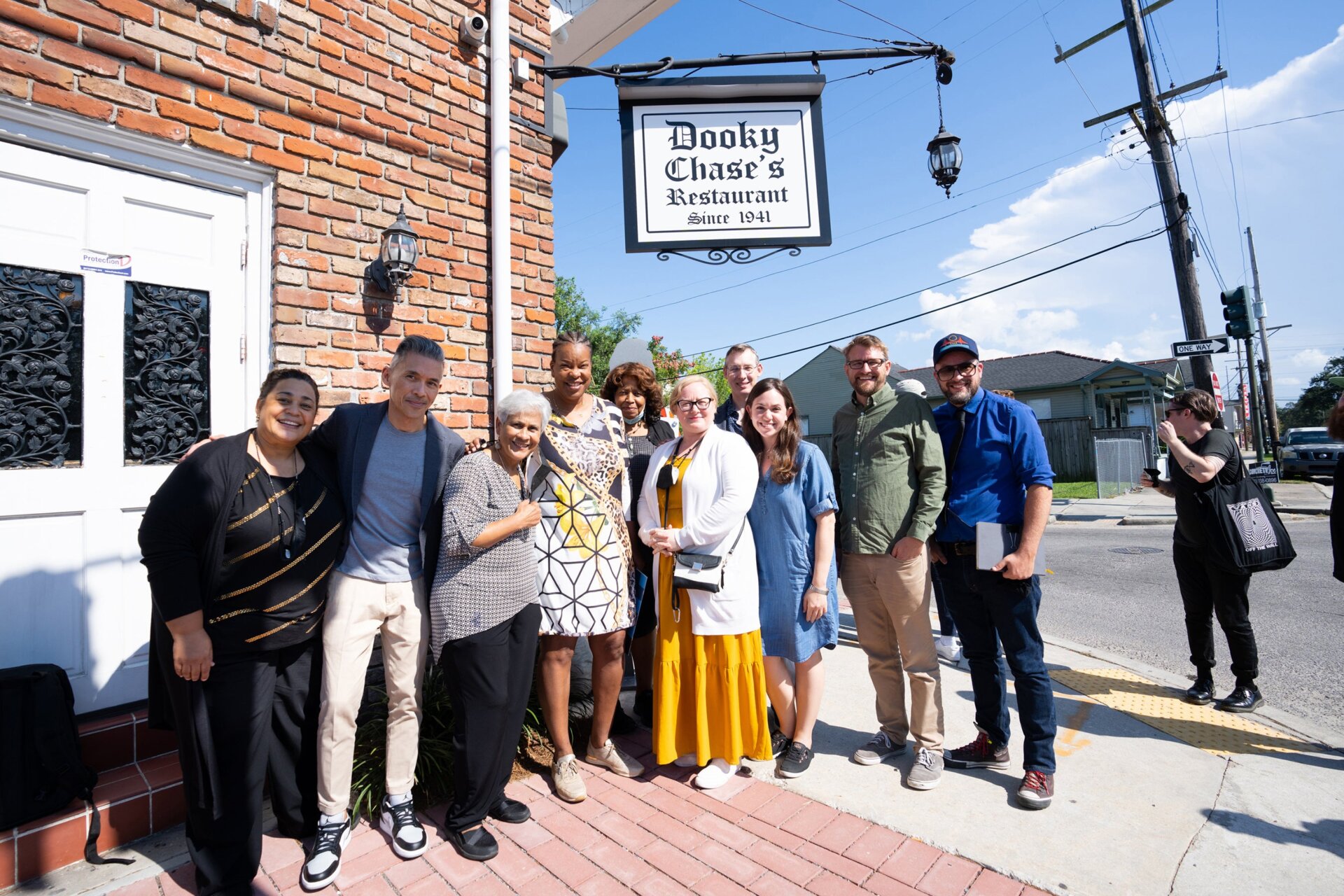 Walt Disney Imagineers met the team at the historic Dooky Chase’s Restaurant during their research in New Orleans for Tiana’s Bayou Adventure.