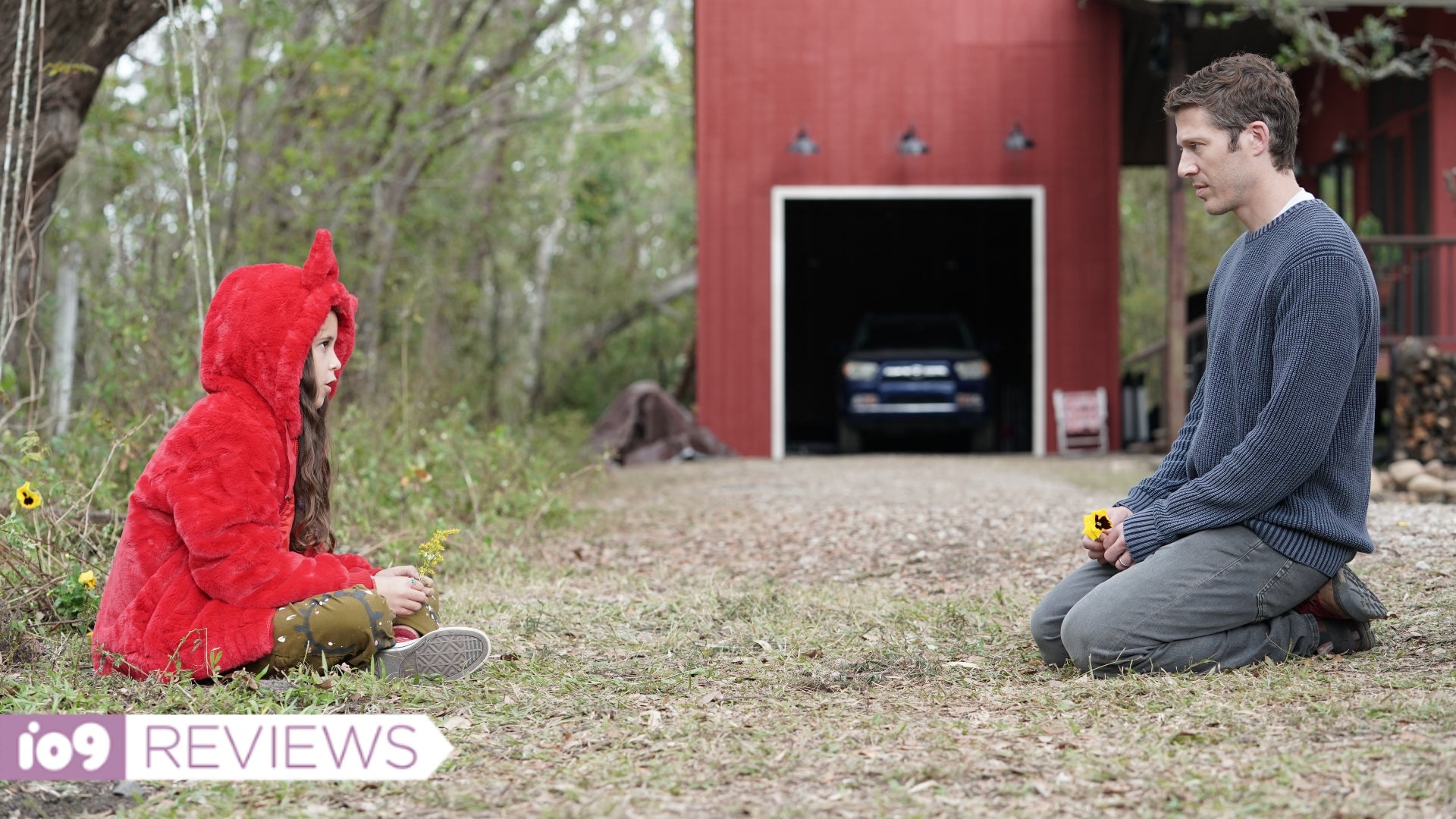 Lucy (Briella Guiza) and Ben (Zach Gilford) sit down for a little chat.