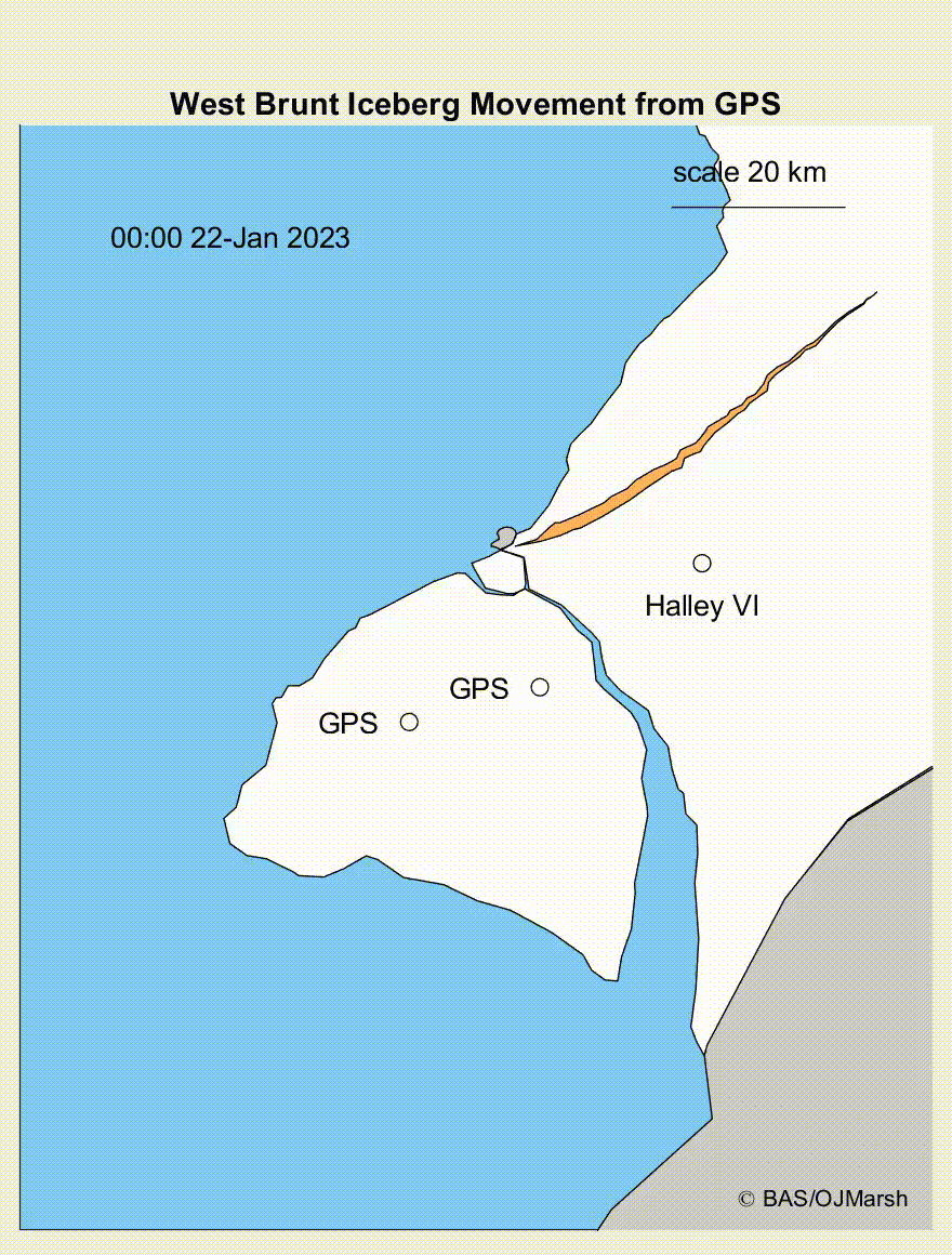 This GIF shows an approximation of the exact moment of separation.