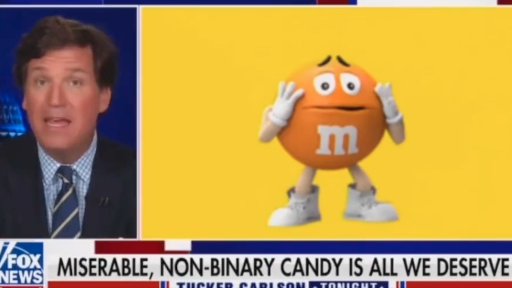 Oh to be a fly on the wall at this pitch meeting. Note: M&M did not officially announce any of its “spokescandies” were/are “non-binary.”
