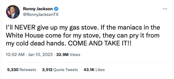 Ronny Jackson represents Texas’ 13th District and loves CAPS LOCK.
