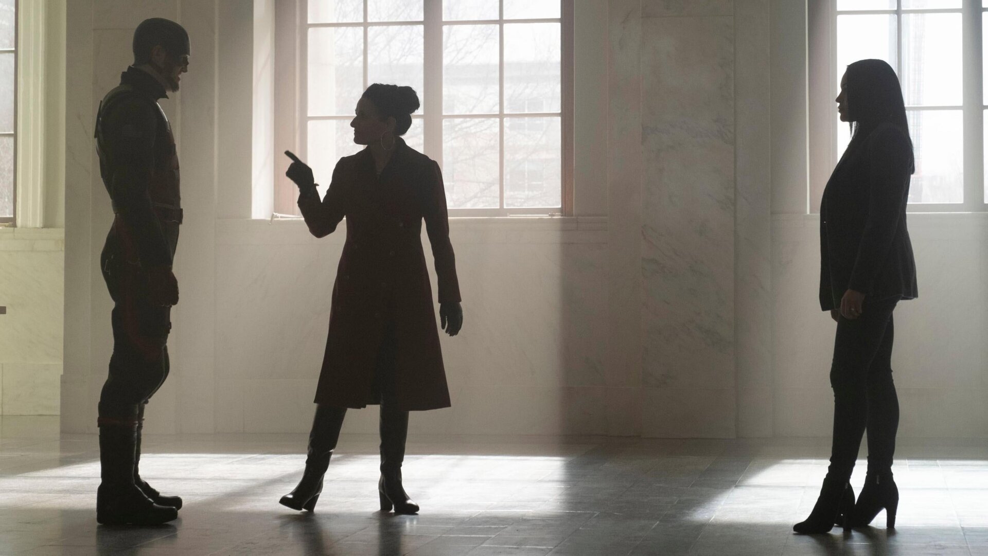 Val talking to US Agent on The Falcon and the Winter Soldier.