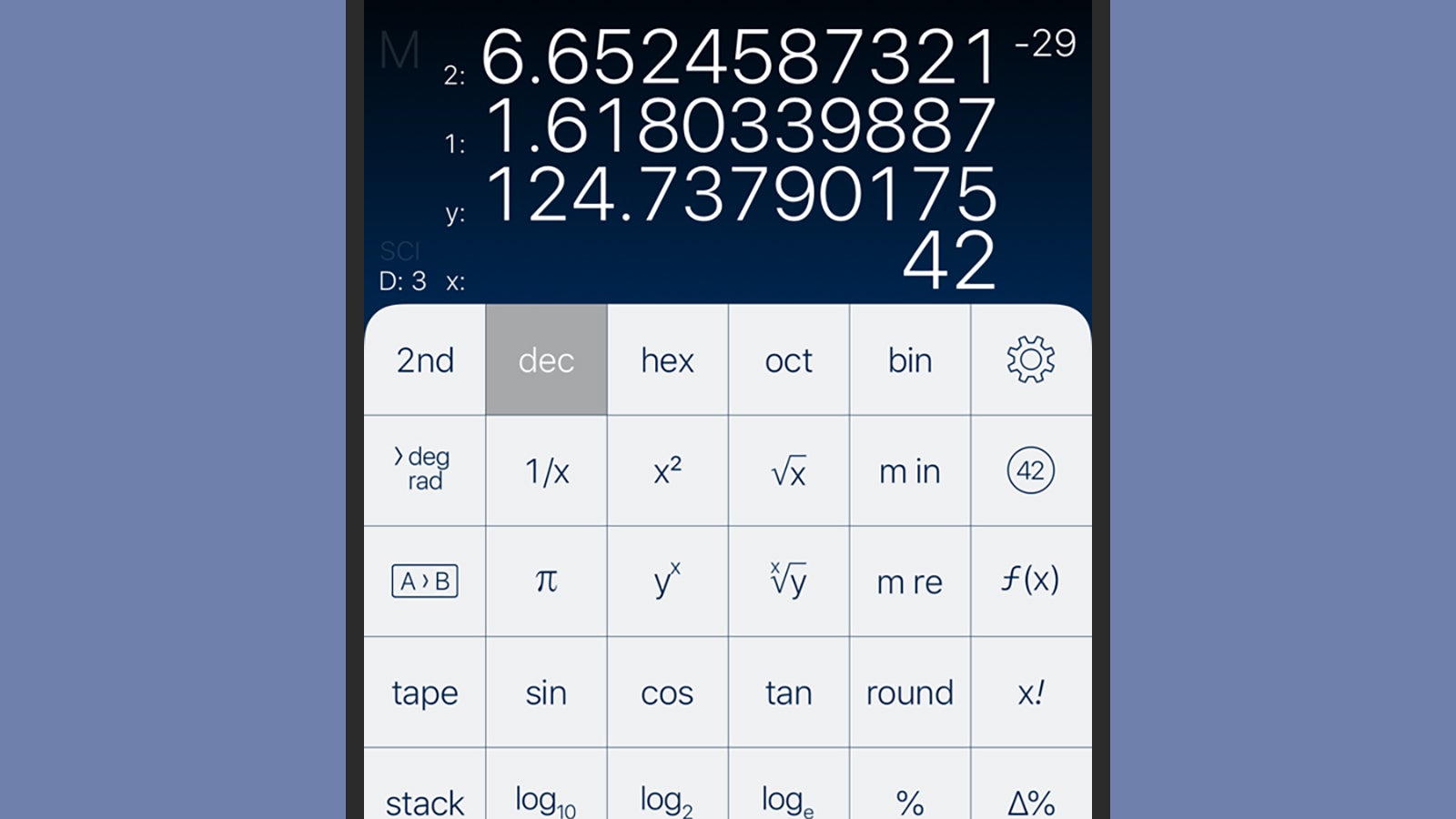 PCalc takes your calculating to the next level.