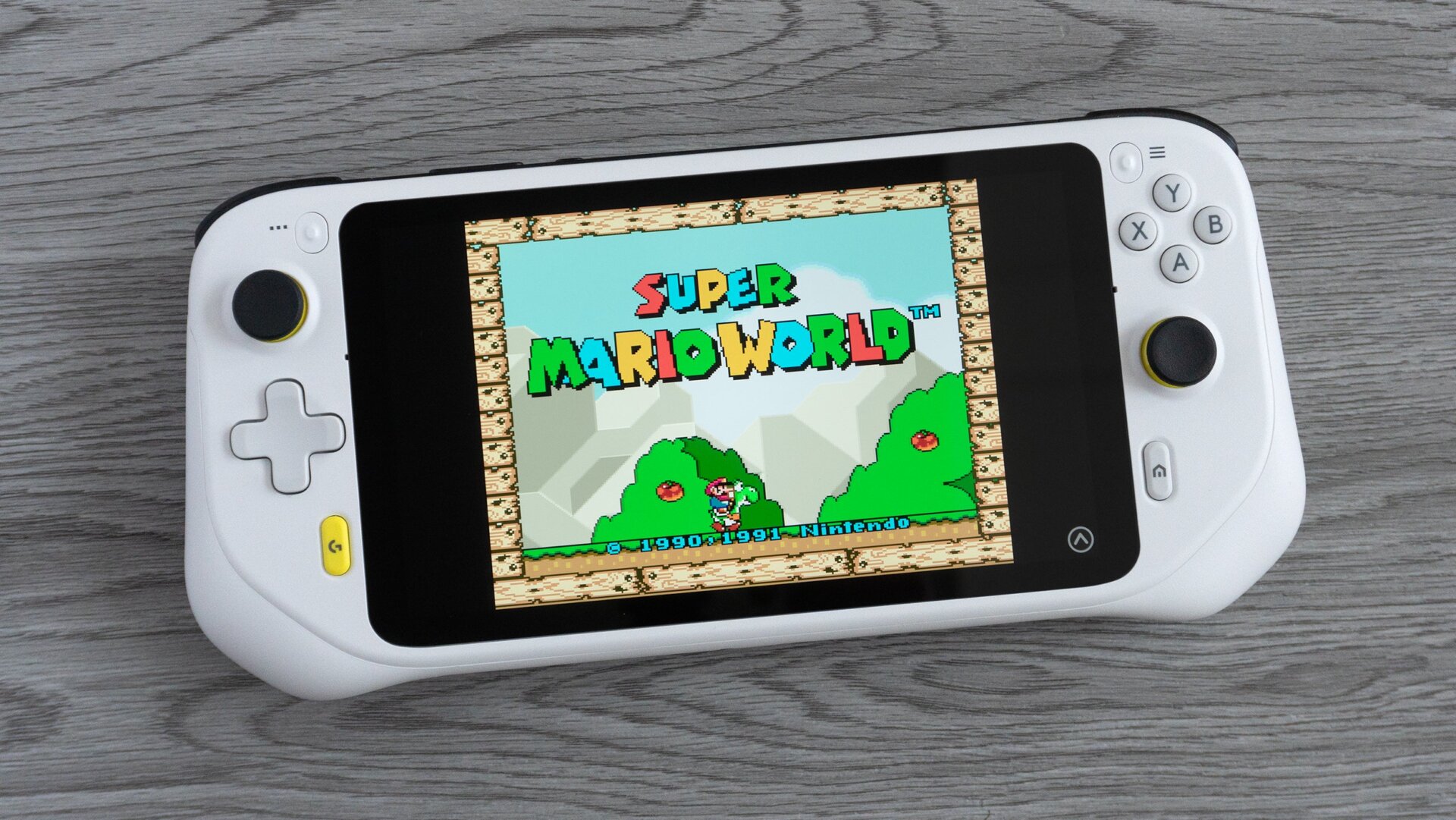 16-bit Super Nintendo games like Super Mario World from look and play great on the Logitech G Cloud through emulation.