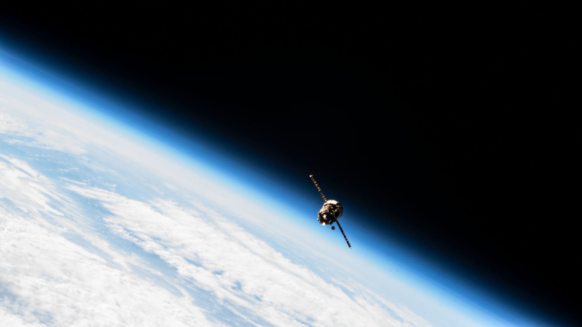 ISS Progress 81 resupply ship departing the ISS, February 7, 2023.