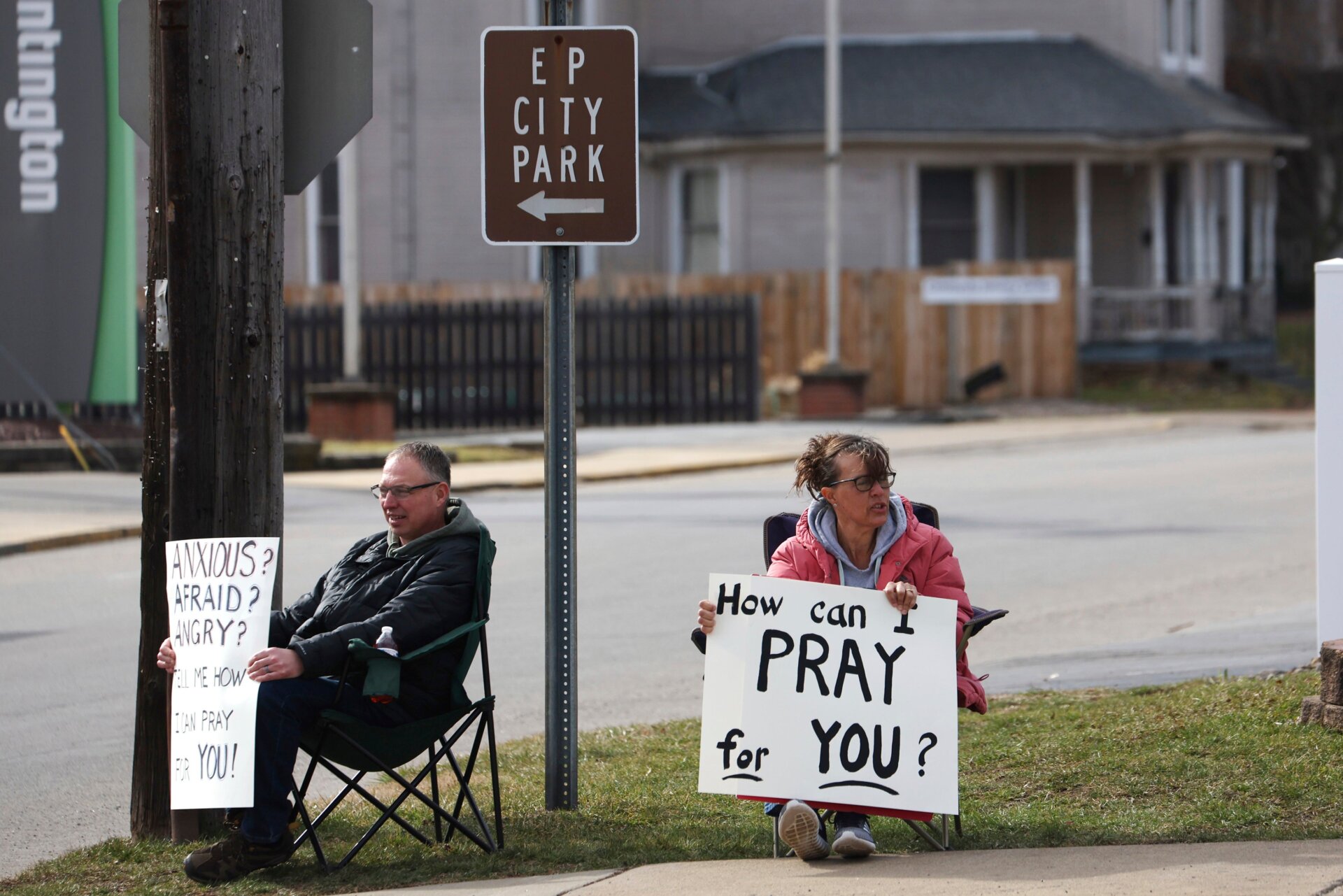 Community members offer support 2 weeks after a train derailment containing toxic chemicals were released in East Palestine, Ohio.