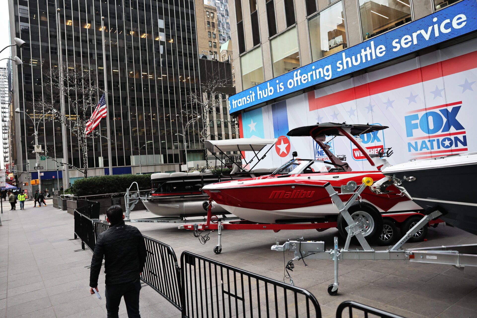 The Fox News building in New York. 