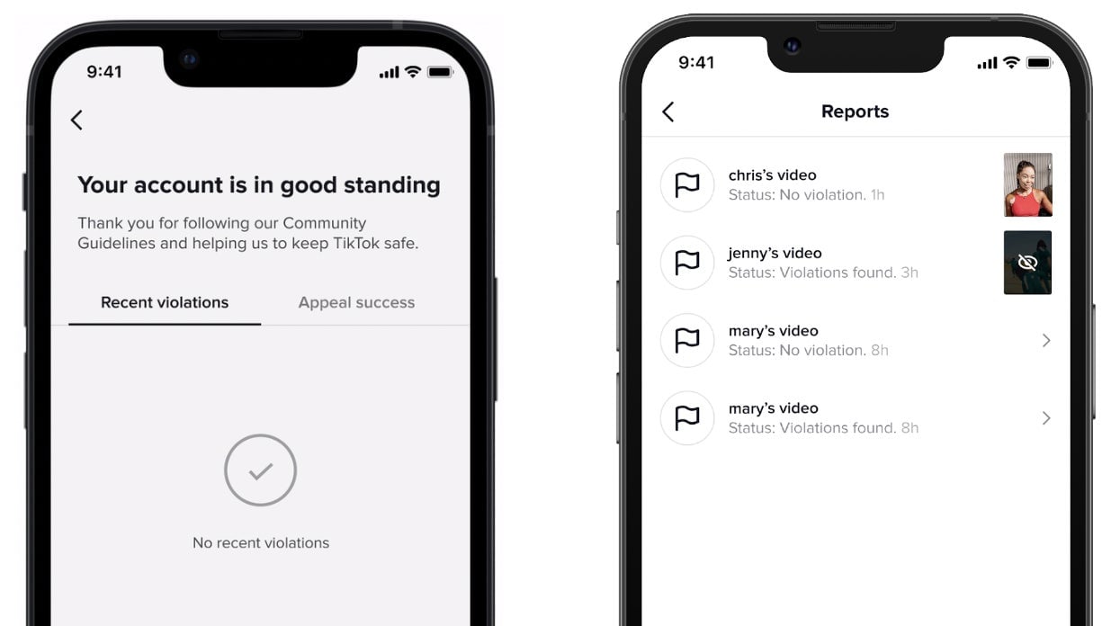 The TikTok app is planning to create an ‘Account status’ page that lets creators and users see what kinds of violations they’ve received.