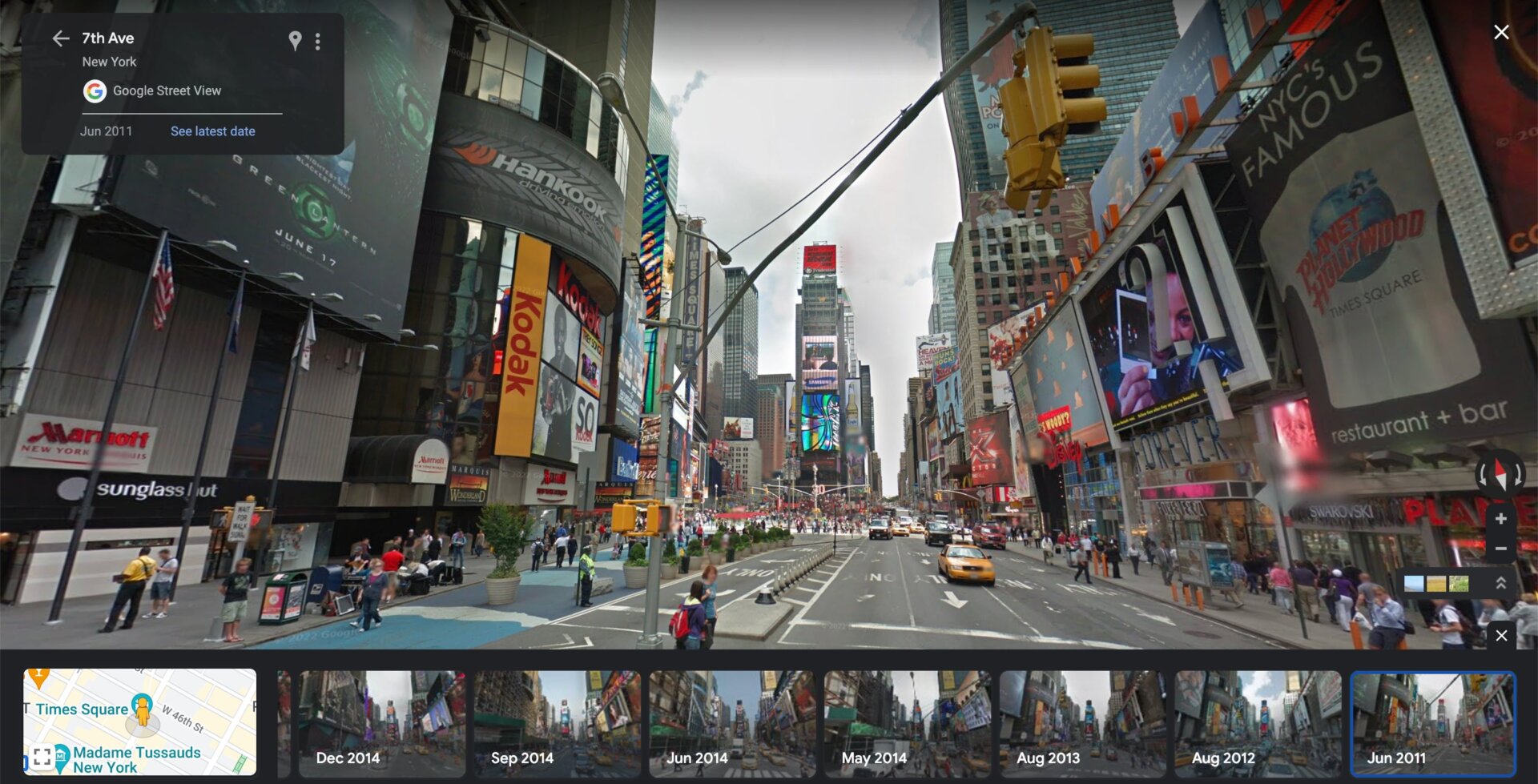 A bustling Times Square in June 2011. Not much has changed. 