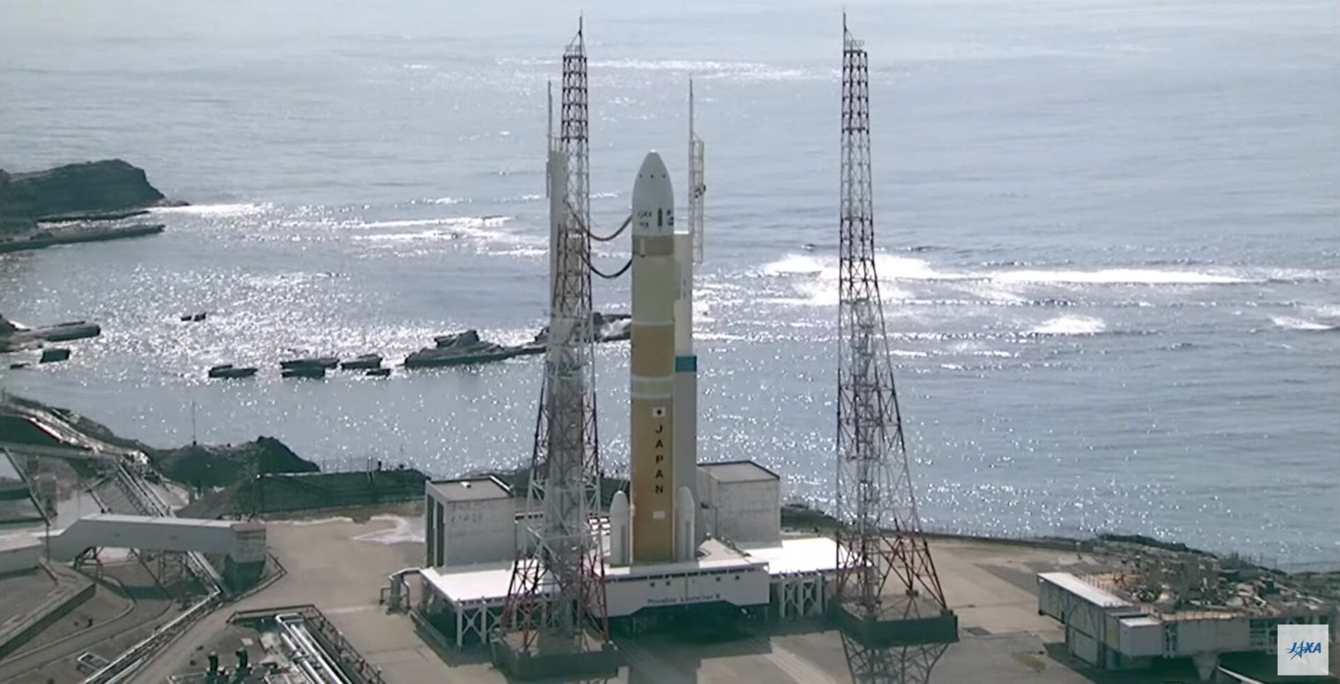 JAXA’s H3 rocket during the aborted launch attempt on February 17.
