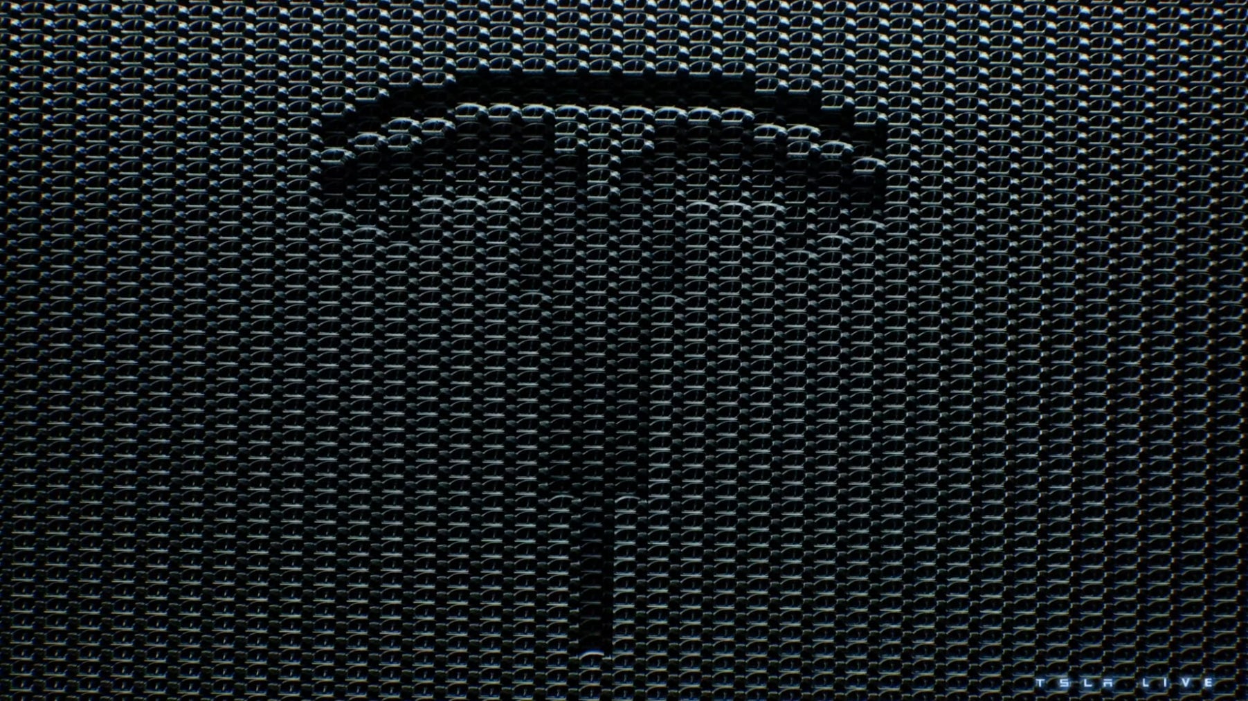 Though it was scheduled to start at 4 p.m. ET, the Tesla presentation was delayed, in typical Elon Musk fashion. Which means I had to watch the same repetitive techno visualizer for more than 24 minutes. Spoiler alert: Before the animation fades to black and restarts, a bunch of tiny Tesla cars come together to form the company’s logo.