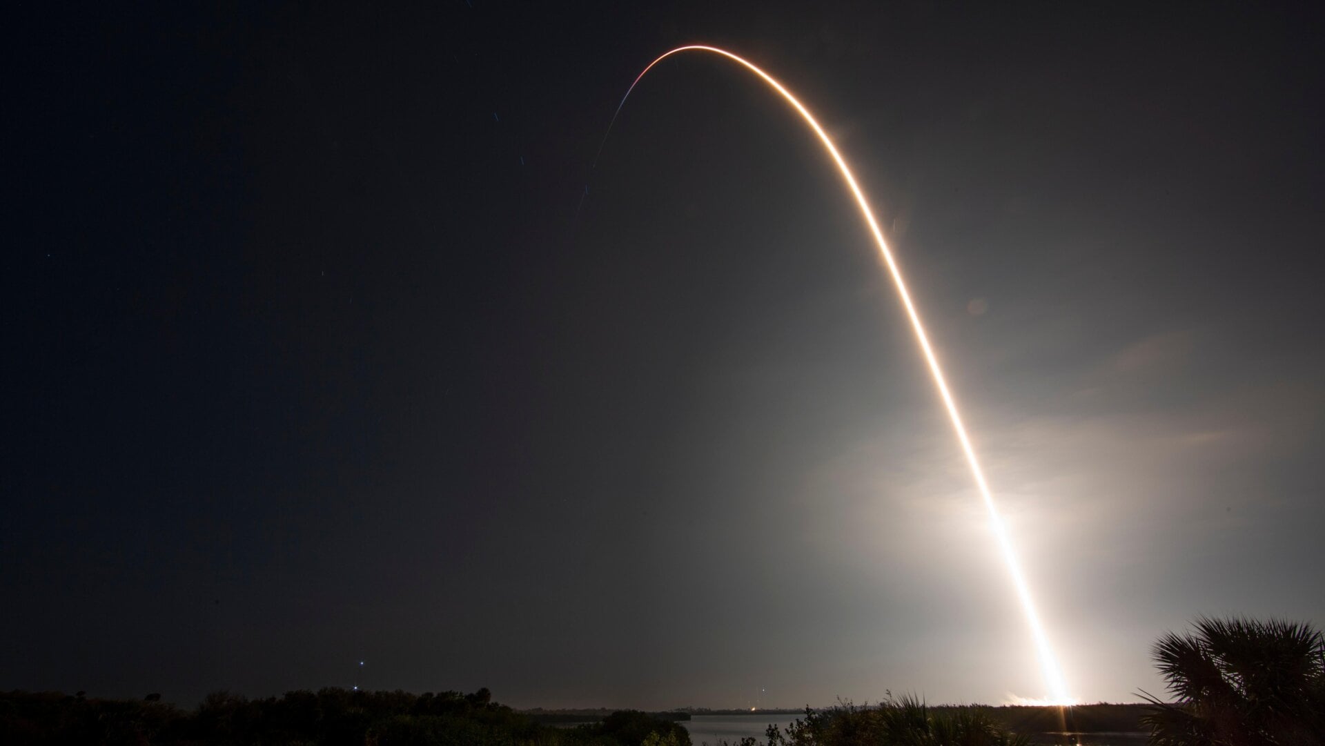 This long exposure photo shows the March 2, 2023 SpaceX Falcon 9 rocket launch carrying the company’s Dragon spacecraft. Among all private space companies, SpaceX has been dominating launches—contributing more than any other to the ongoing increase in the volume of stuff being shot into space.