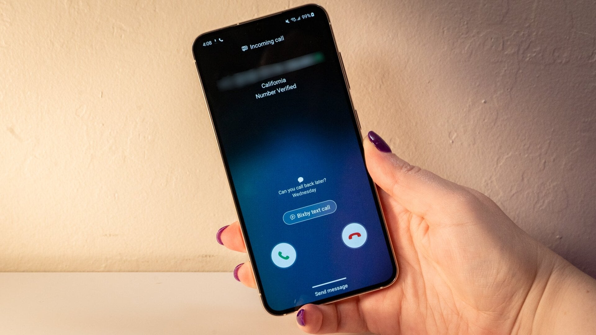 Bixby Text Call works, but it’s weird! 